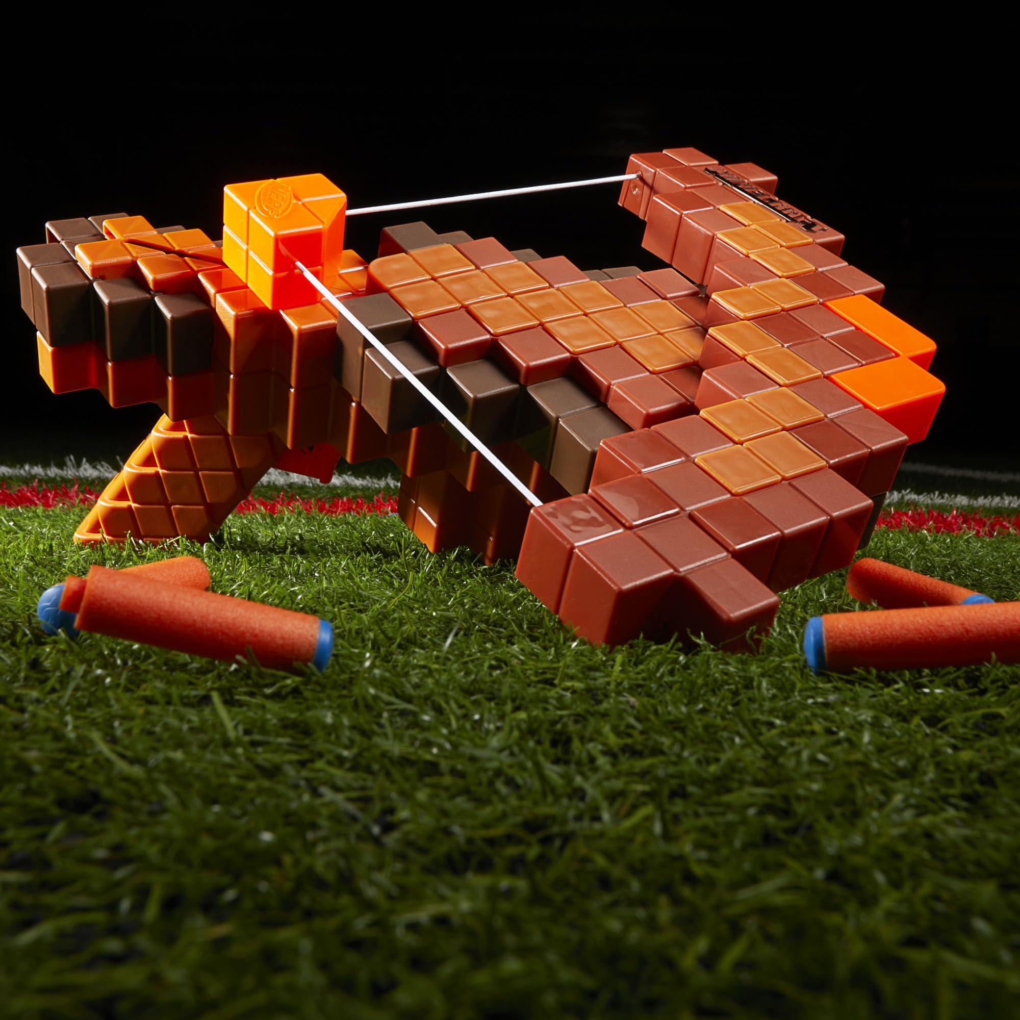 Nerf Nerf Minecraft Pillager\'s Crossbow Dart Blaster, 6 N1 Darts Compatible Only N Series Blasters, 6 Dart Capacity, Ages 8+