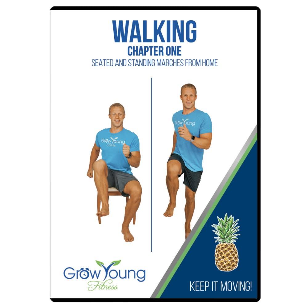 Grow Young Fitness Grow Young Fitness Walking Exercises for Seniors DVD - Safe Senior Exercise DVD with 6 Marching Workouts