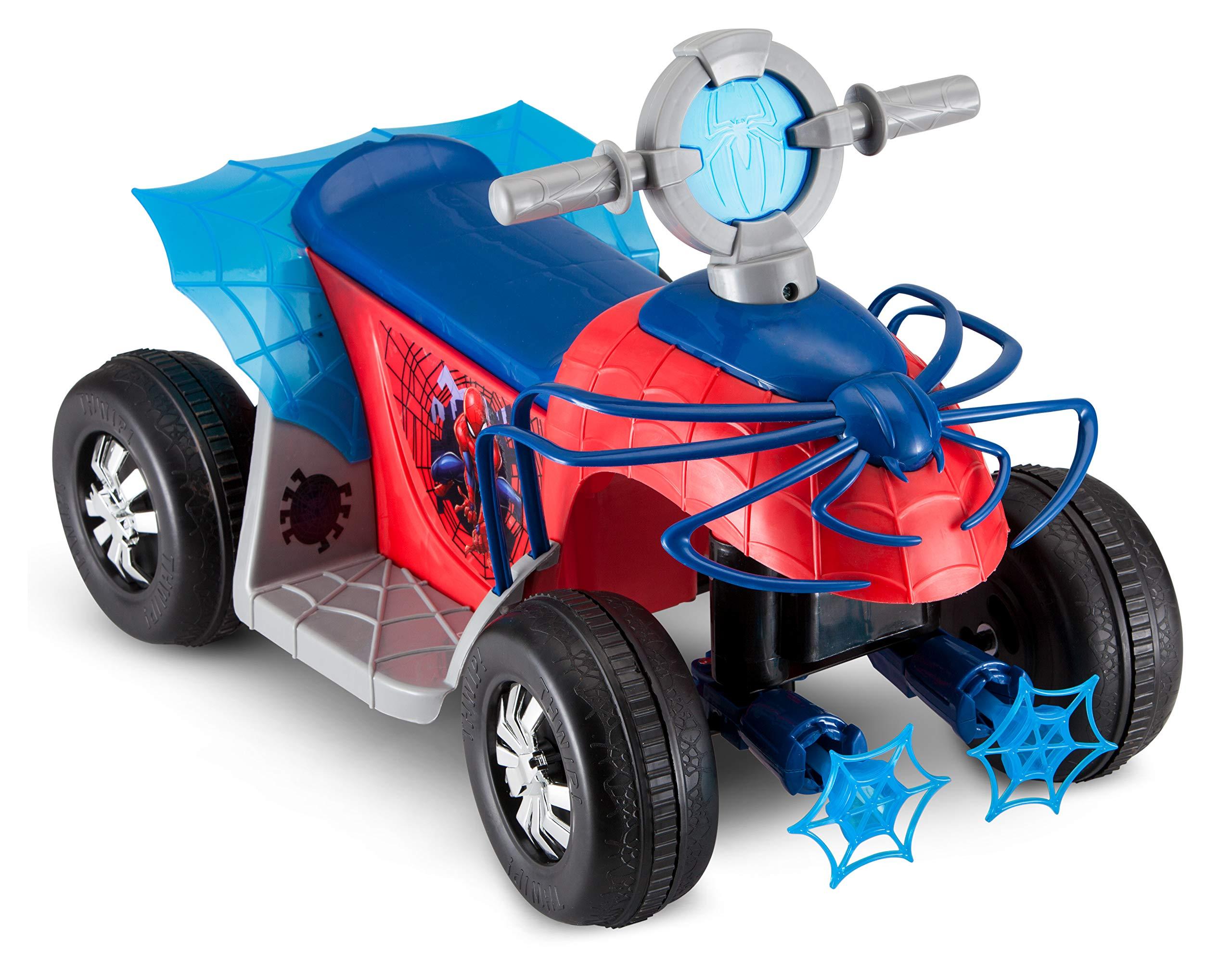 Kid Trax Kid Trax Toddler Marvel's Spider-Man Premium Toddler Quad Ride-On, Kids 18-30 Months, 6V Battery and Charger Included, Max Weight 44 lbs, Red