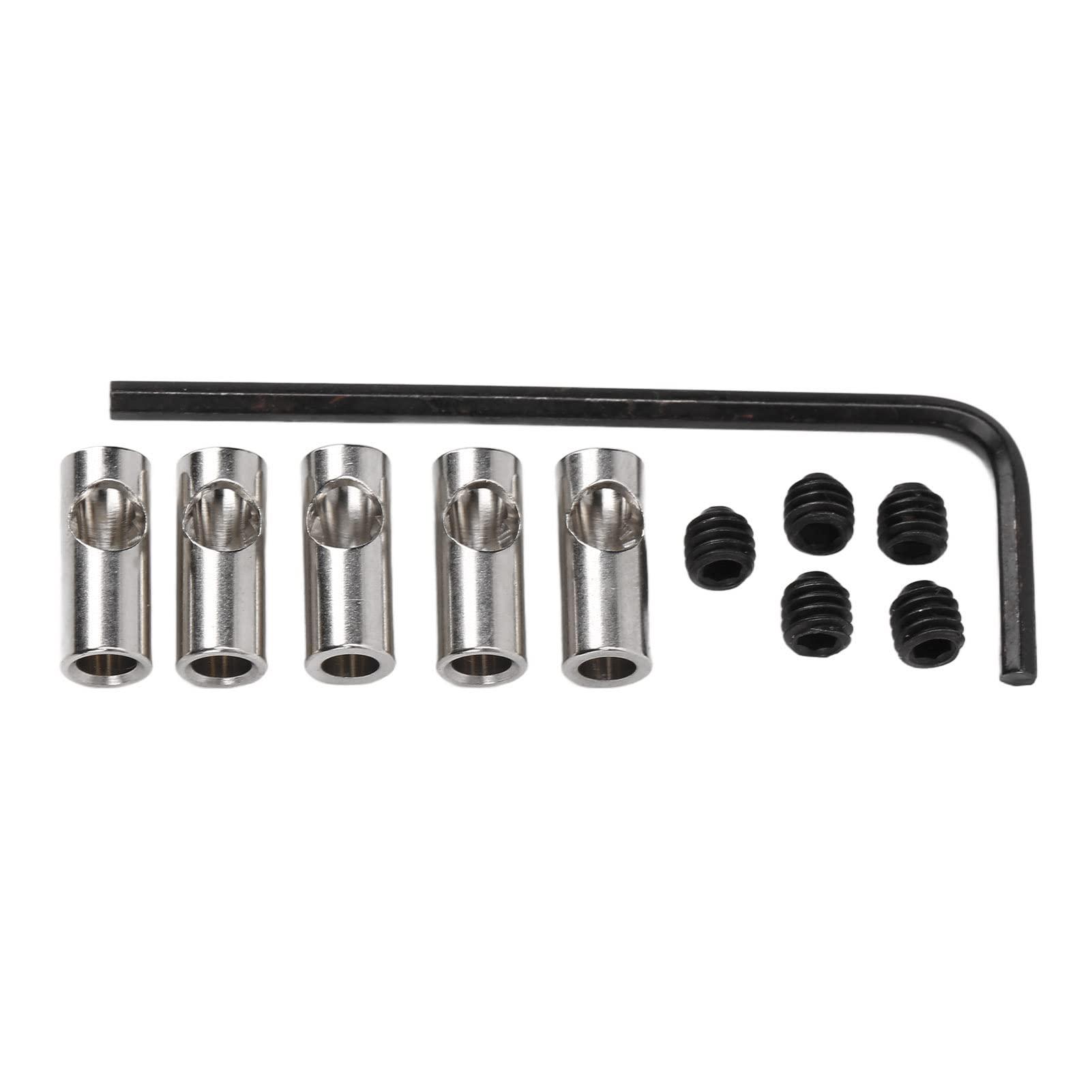 Dilwe Dilwe RC Motor Shaft Adapter, 3.17mm to 5mm Pinion Reducer Sleeve Adapter Stainless Steel Shaft Adapter Motor Axle Change Over RC Accessories for Converting RC Motor 3650 550 540 Pinion Gears