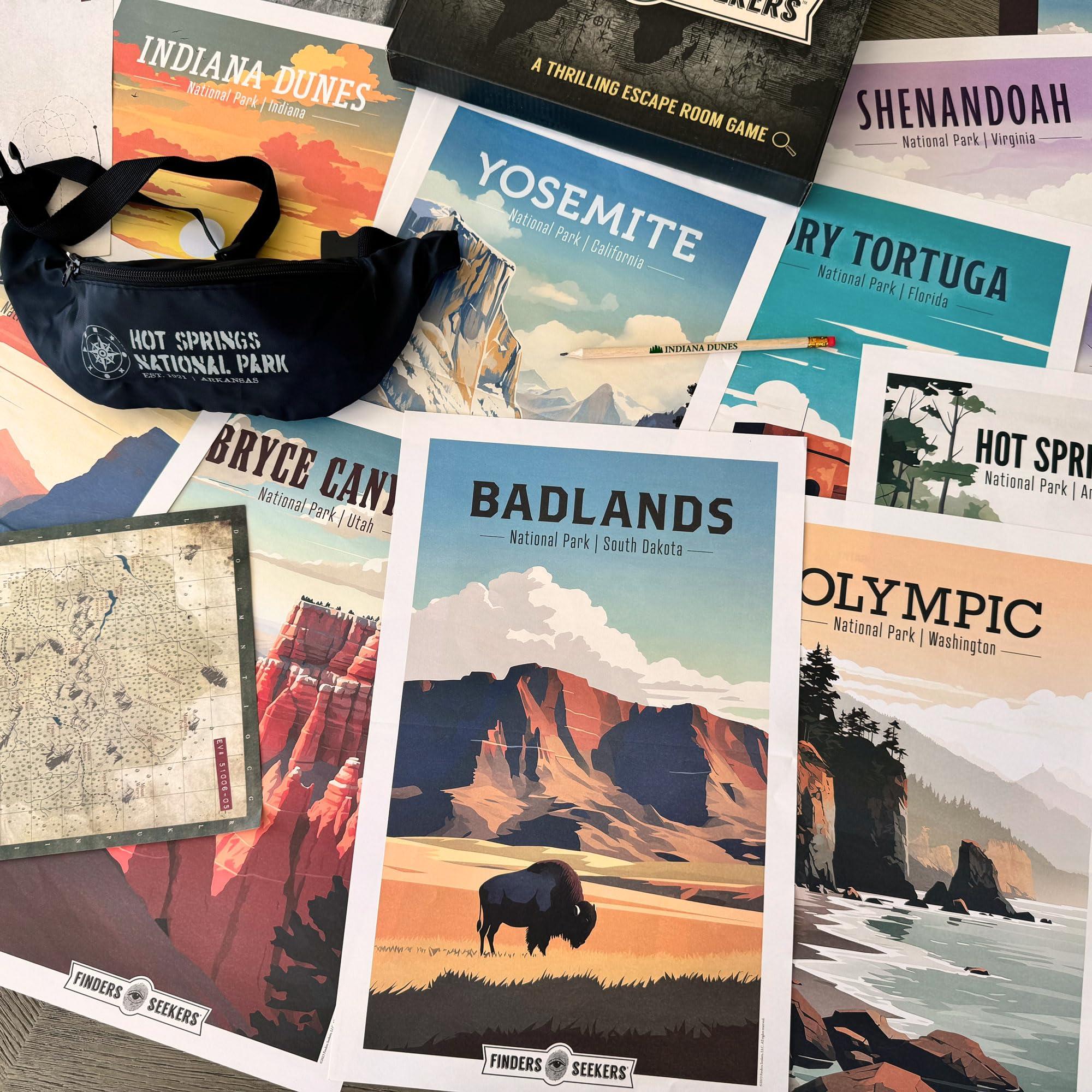 Finders Seekers Finders Seekers Mystery Game | National Parks Trail of Secrets Be a Detective and Investigate an Unsolved case, Puzzle Game Like an Escape Room, for Date Night, Game Night or Solo