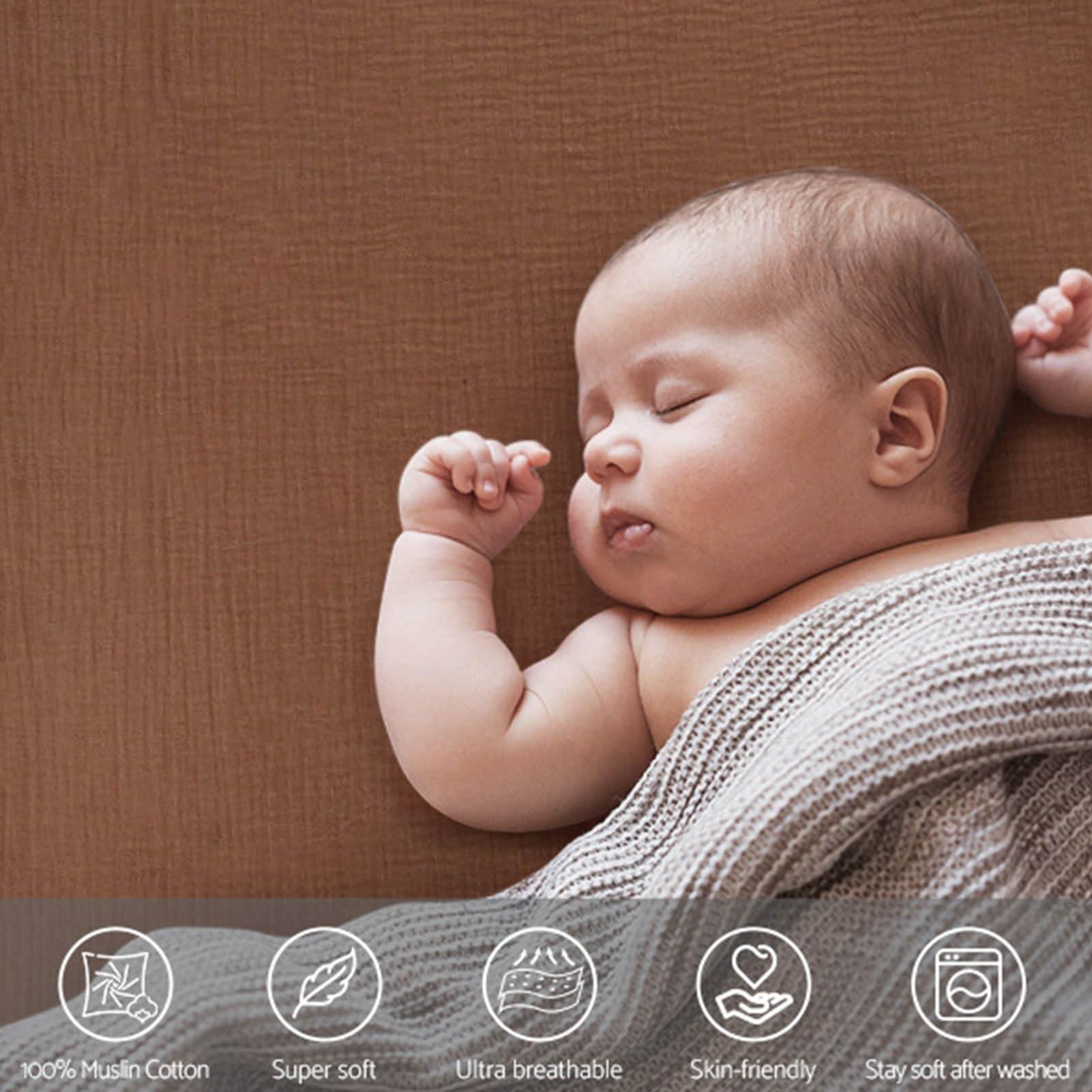 Gsycle Crib Sheets, Baby Mattresses for Crib Crib Mattress Sheet Fitted Baby Toddler Bed Sheets Cotton Baby Sheet for Home(01)