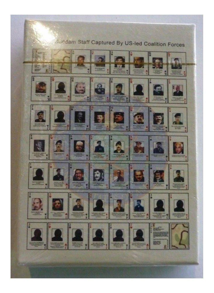 EUN Trademark Iraqi Most Wanted Playing Cards Iraq War-Saddam Sealed NEW