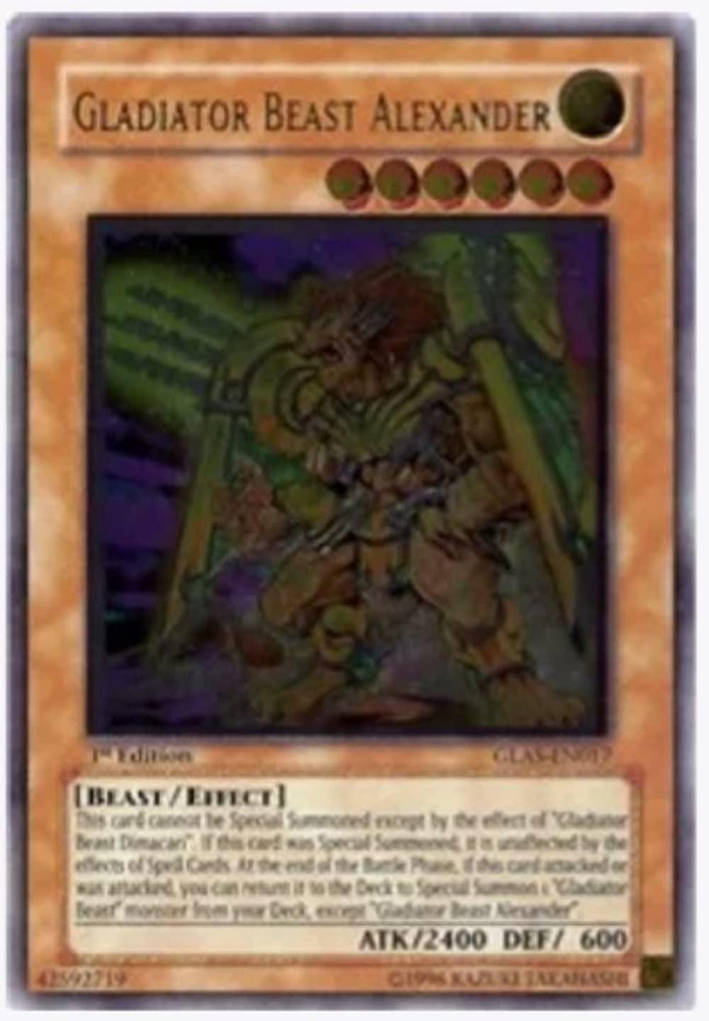 Yu-Gi-Oh! yugioh - Gladiator Beast Alexander GLAS-EN017 1st Edition Ultimate Rare - Gladiators Assault