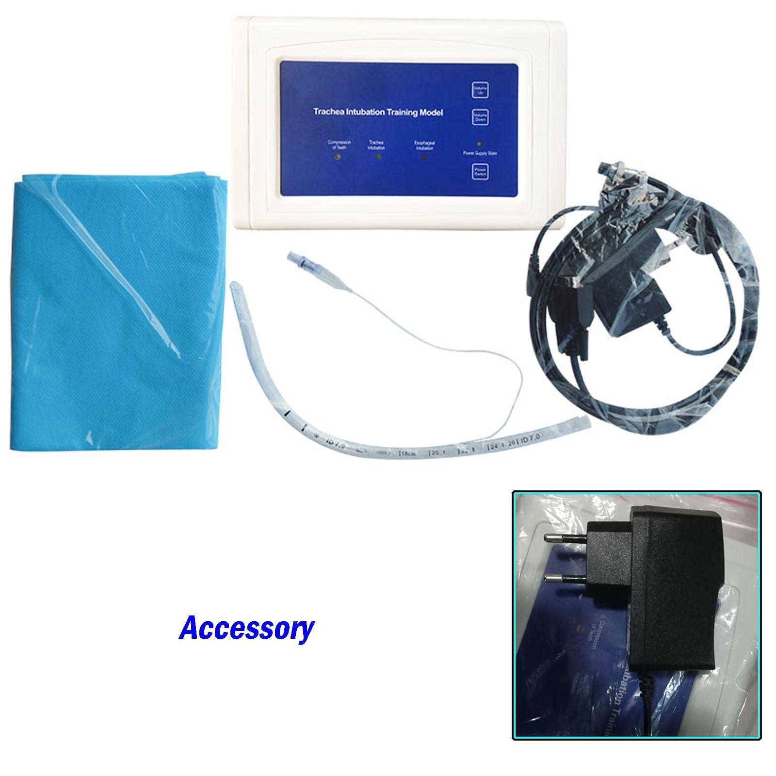 INTBUYING INTBUYING Electron Intubation Model Adult 110V-220V Airway Management Trainer with Alarm Function Intubation Practice Mannequin