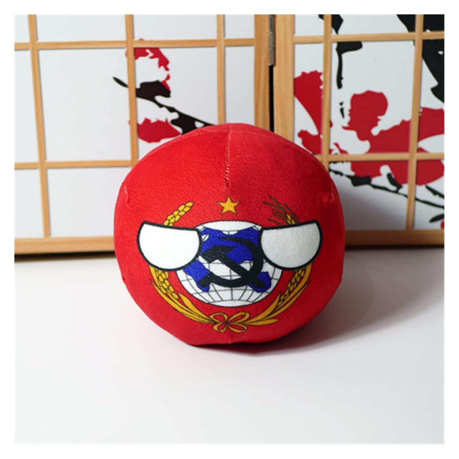 GANGKJDS GANGKJDS Polandball Plush Dolls Australia Poland Brazil Belarus Mexico Portugal Countryball Stuffed Pillow Bag Pendant Cosplay Gift (Color : Soviet China, Size : 20cm)