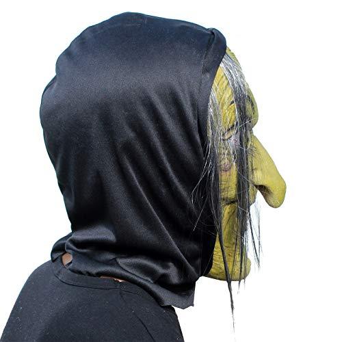PartyHop PartyHop - Old Woman Witch Mask - Halloween Scary Horror Cosplay Costume