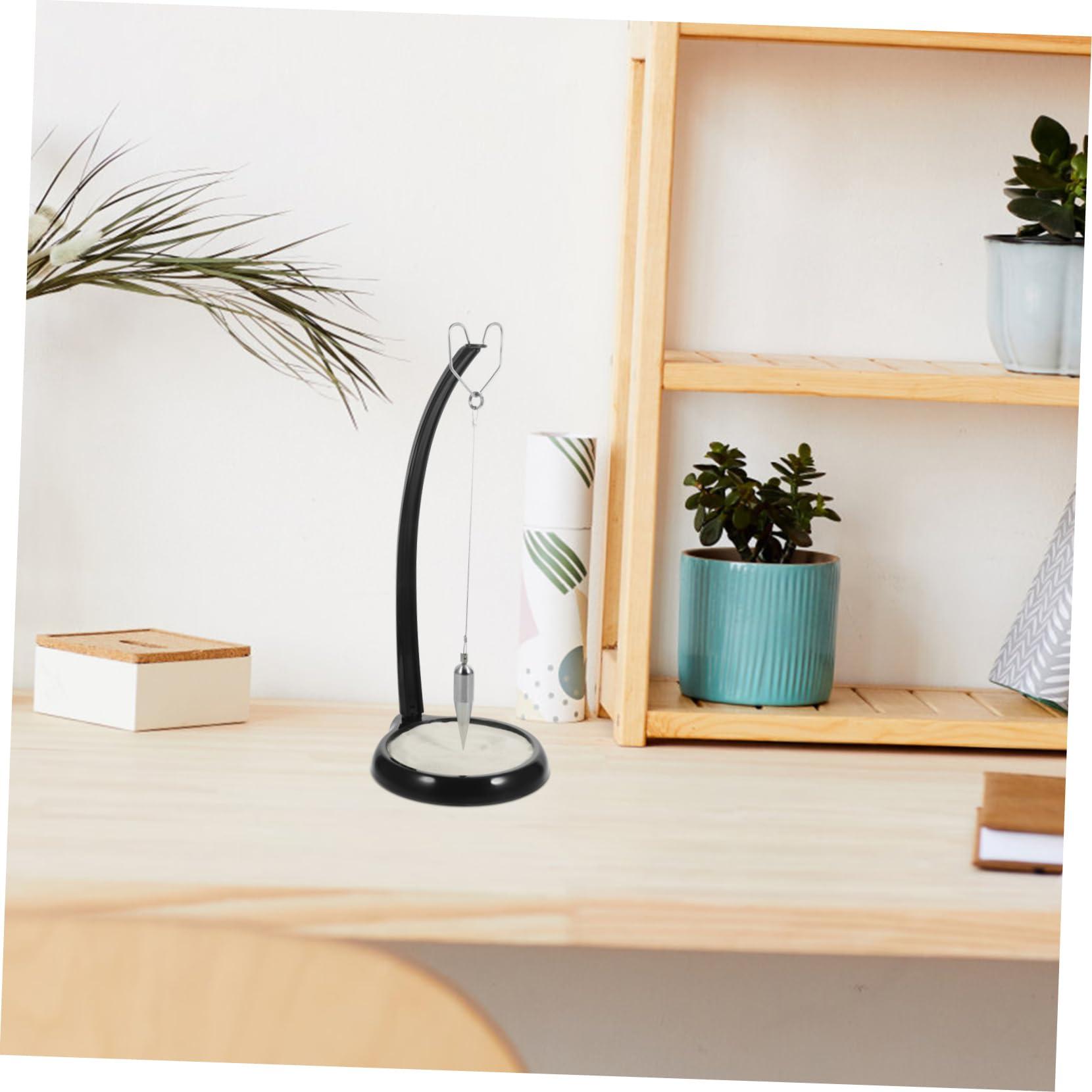 BESTonZON BESTonZON Home Decor Pendulum Table Centerpiece Metal Sand Pendulum Gravity Sand Pendulum Sand Table Pendulum Sisyphus Table Art Natural Sand Pendulum Bracket Iron Bookcase Office