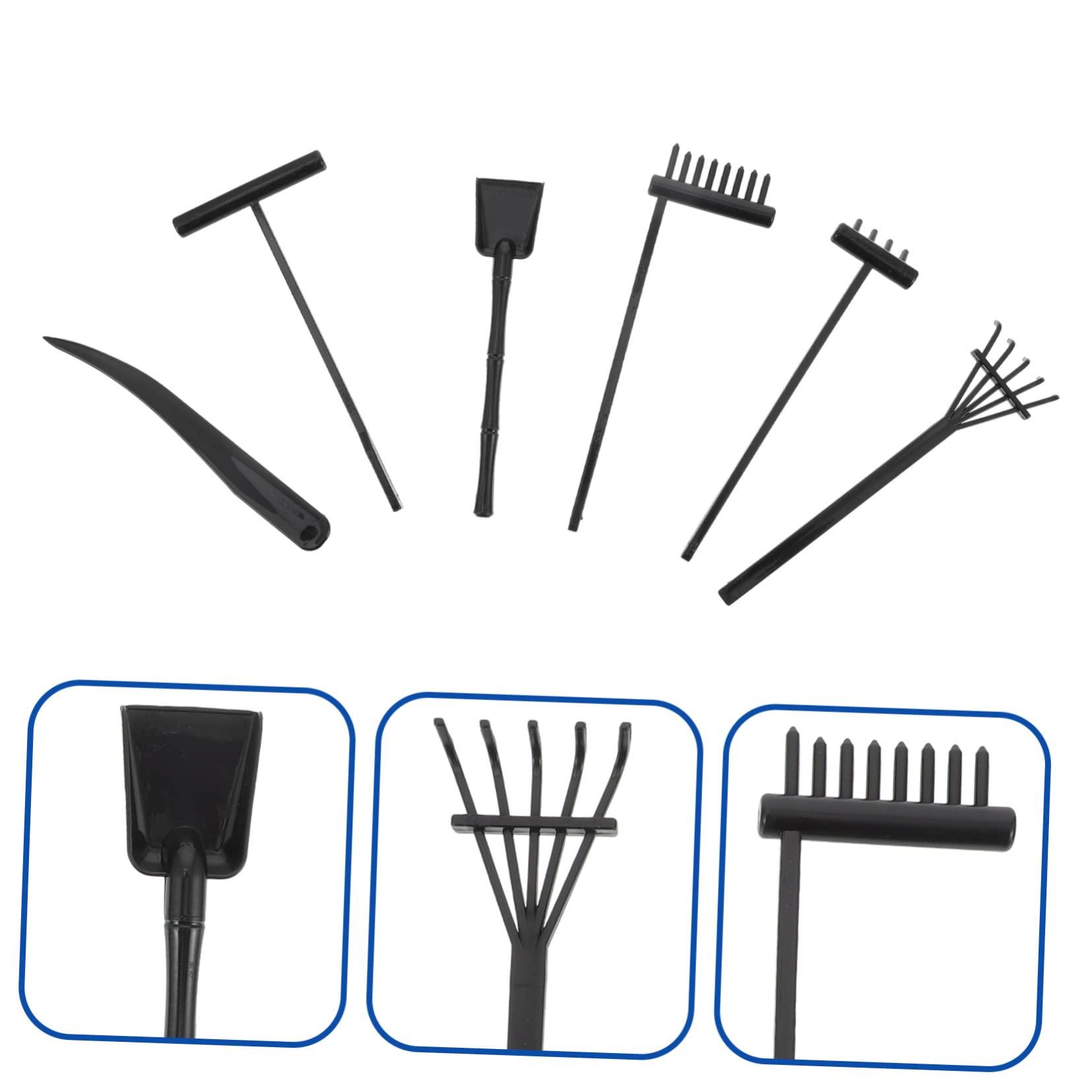 Happyyami Happyyami 36 Pcs Sand Rake Mini Zen Garden Rake Tool Mini Zen Garden for Desk Beach Rake for Sand Zen Garden Tools Mini Sand Tray Miniature Kit Sand Push Rake Plastic Pearlescent Toy Room