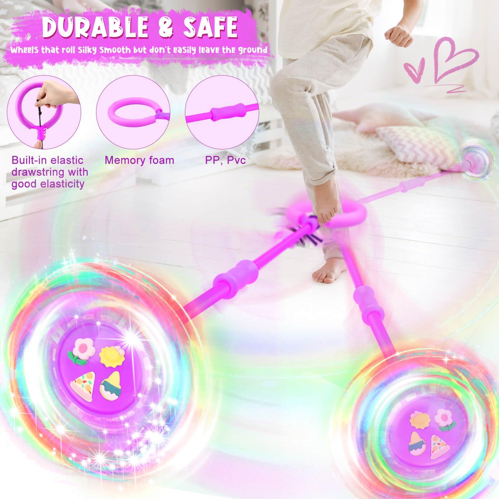 Gretex Gretex Skip it Girls Toys Age 6-8 Years Old: Outdoor Toys for Kids Ages 4-8 Girls Toys 8-10 Gifts for 6 Year Old Girl 8 Year Old Girl Birthday Gift Ankle Skip Ball for Kids Age 8-12 Years Old