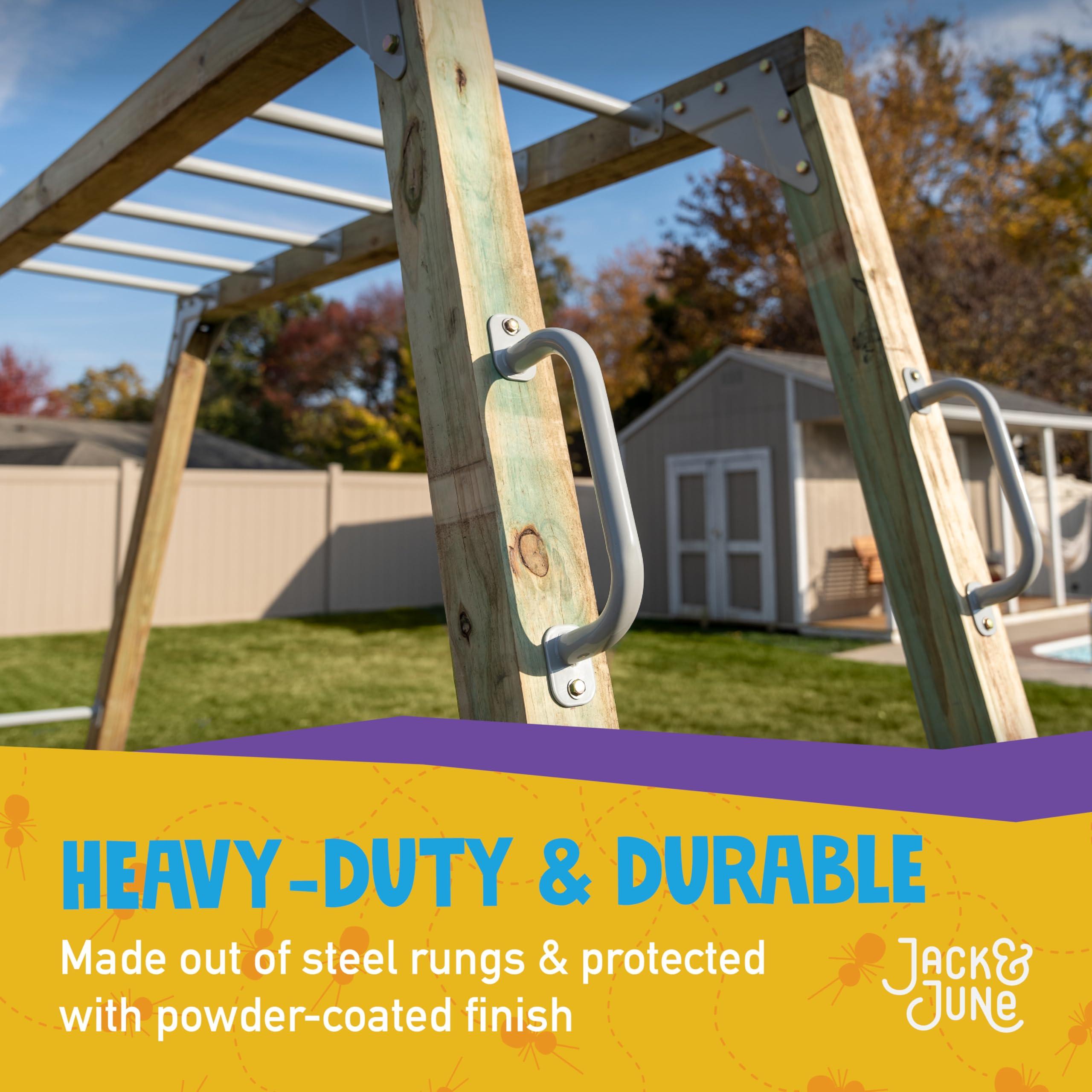 Jack and June Jack and June DIY Monkey Bars Kit Heavy Duty and Durable Do It Yourself UV-Resistant Outdoor Fun for Kids