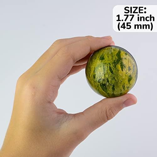 Entervending Entervending Bouncy Balls - Rubber Balls for Kids - Gold Bowling Bounce Balls - 50Pcs Large Bouncy Ball 45 mm - Super Ball Vending Machine Toys - Bouncing Balls Party Favors