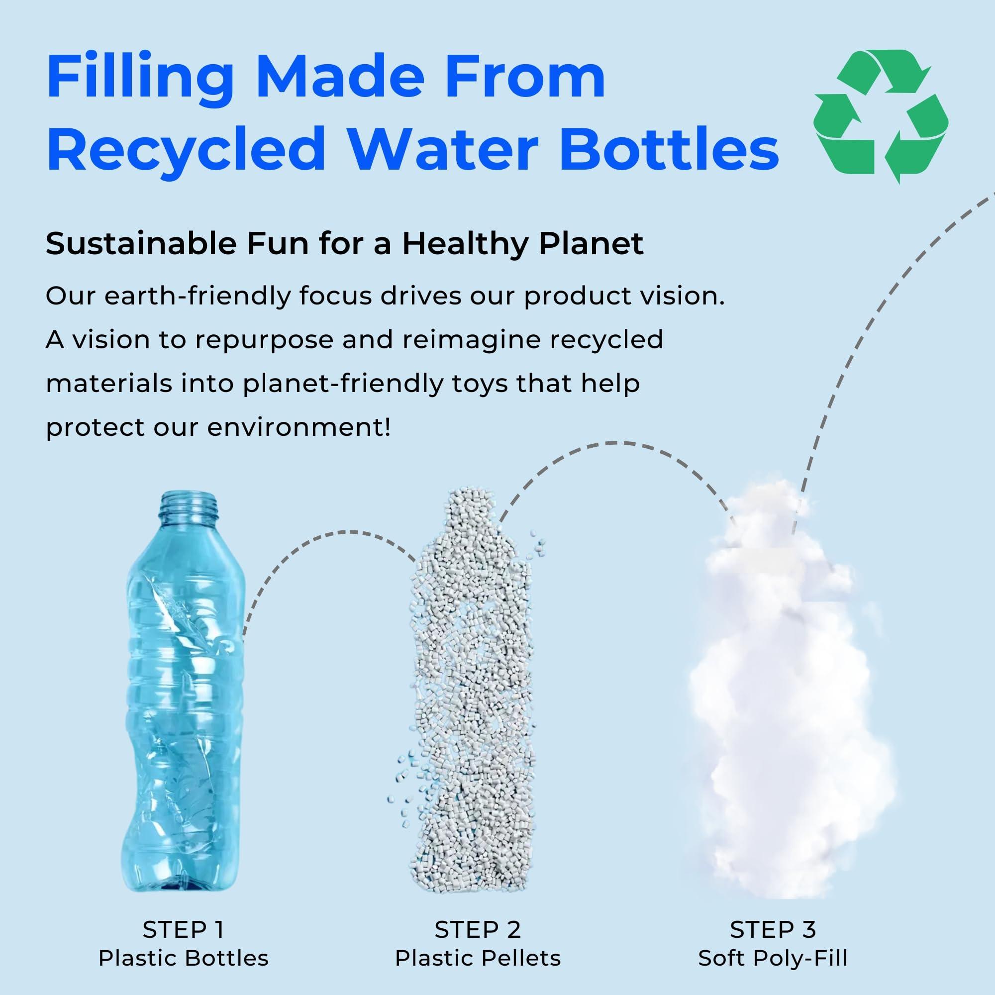 The Petting Zoo The Petting Zoo Stingray Stuffed Animal Plushie, Gifts for Kids, Wild Onez Ocean Animals, Stingray Plush Toy 15 inches from Tip of Tail to Head