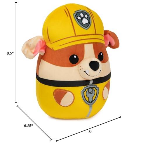 GUND PAW Patrol Rubble Squish Plush, Official Toy from The Hit Cartoon, Squishy Stuffed Animal for Ages 1 and Up, 8