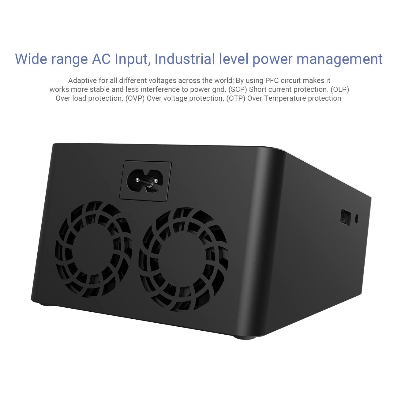 ISDT ISDT lipo Battery Charger D2 MK2 with AC 2x200W Dual Output Mode,Hobby Smart Lipo Charger Discharger for 1-6S Li-ion Life NiCd NiMH LiHV PB Smart Battery