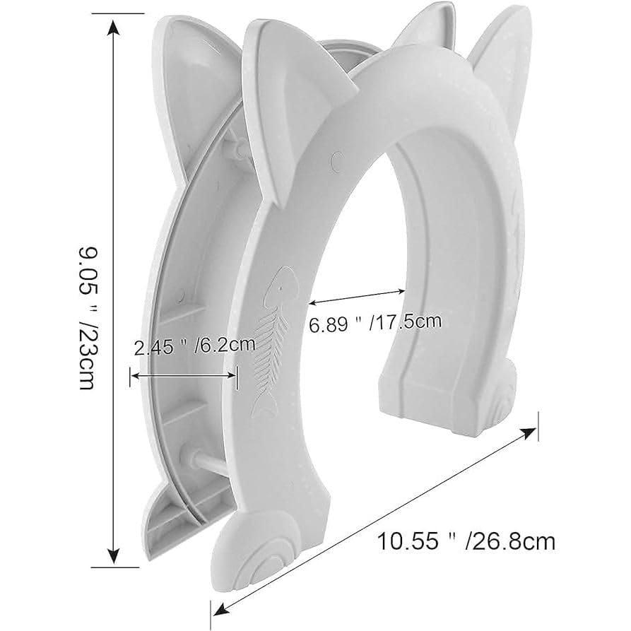 ToysCentral Basics 4-Way Locking Pet Door for Cats and Small Dogs Black