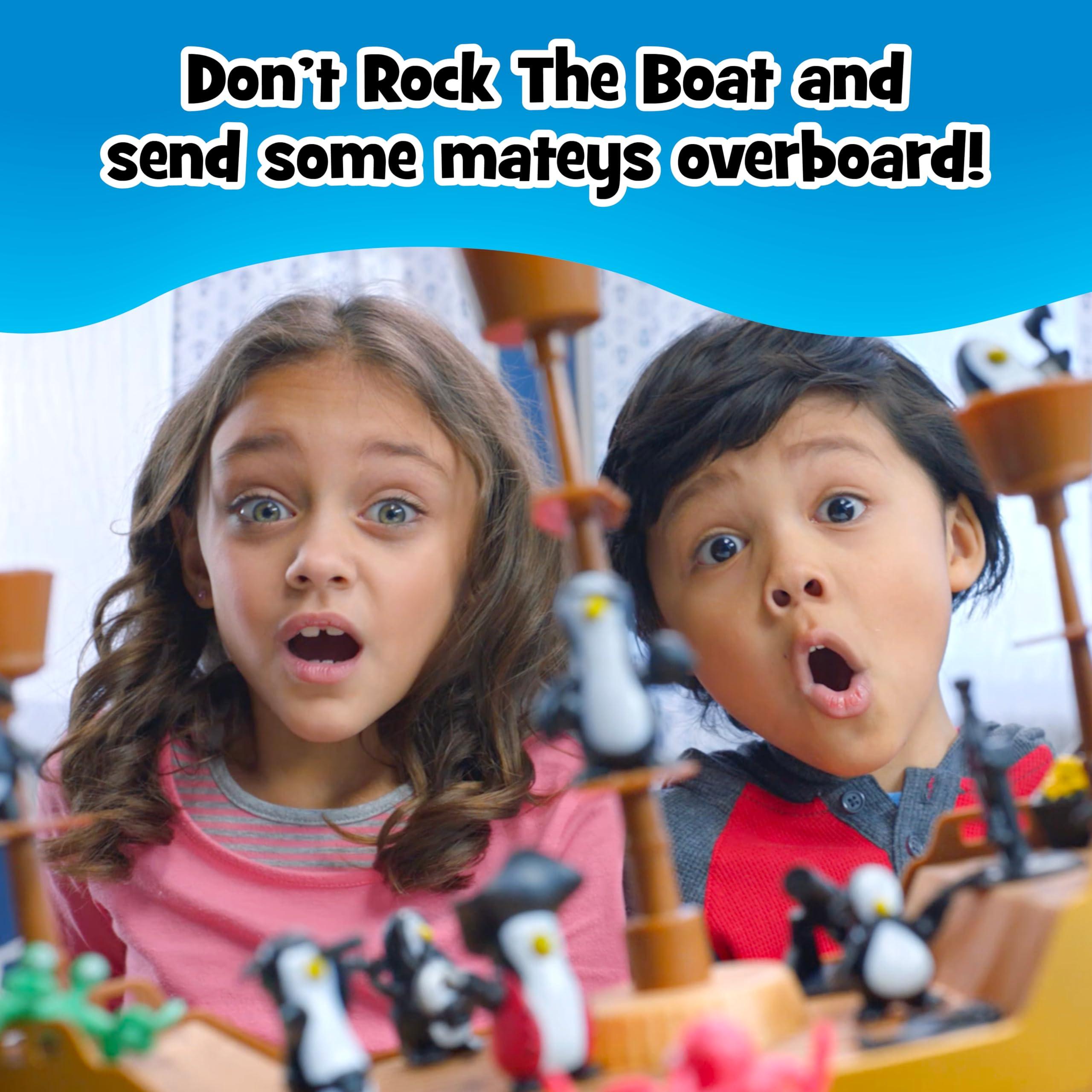 PlayMonster Dont Rock the Boat Board Game - Kids Games, Family Games for Kids and Adults, Board Games for Family Night, Multi-Player Board Games, Builds Hand & Eye Coordination, Balancing Toy, Ages 5+