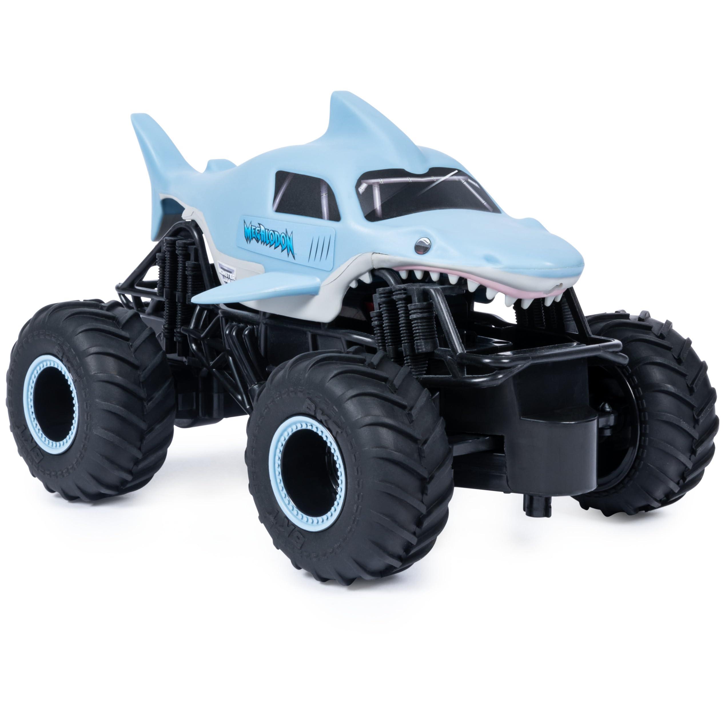 Monster Jam Monster Jam, Official Megalodon Remote Control Monster Truck, 1:24 Scale, 2.4 GHz, for Ages 4 and Up