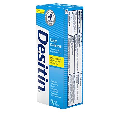 Desitin Desitin Daily Defense Baby Diaper Rash Cream with Zinc Oxide to Treat, Relieve & Prevent diaper rash, 4 oz