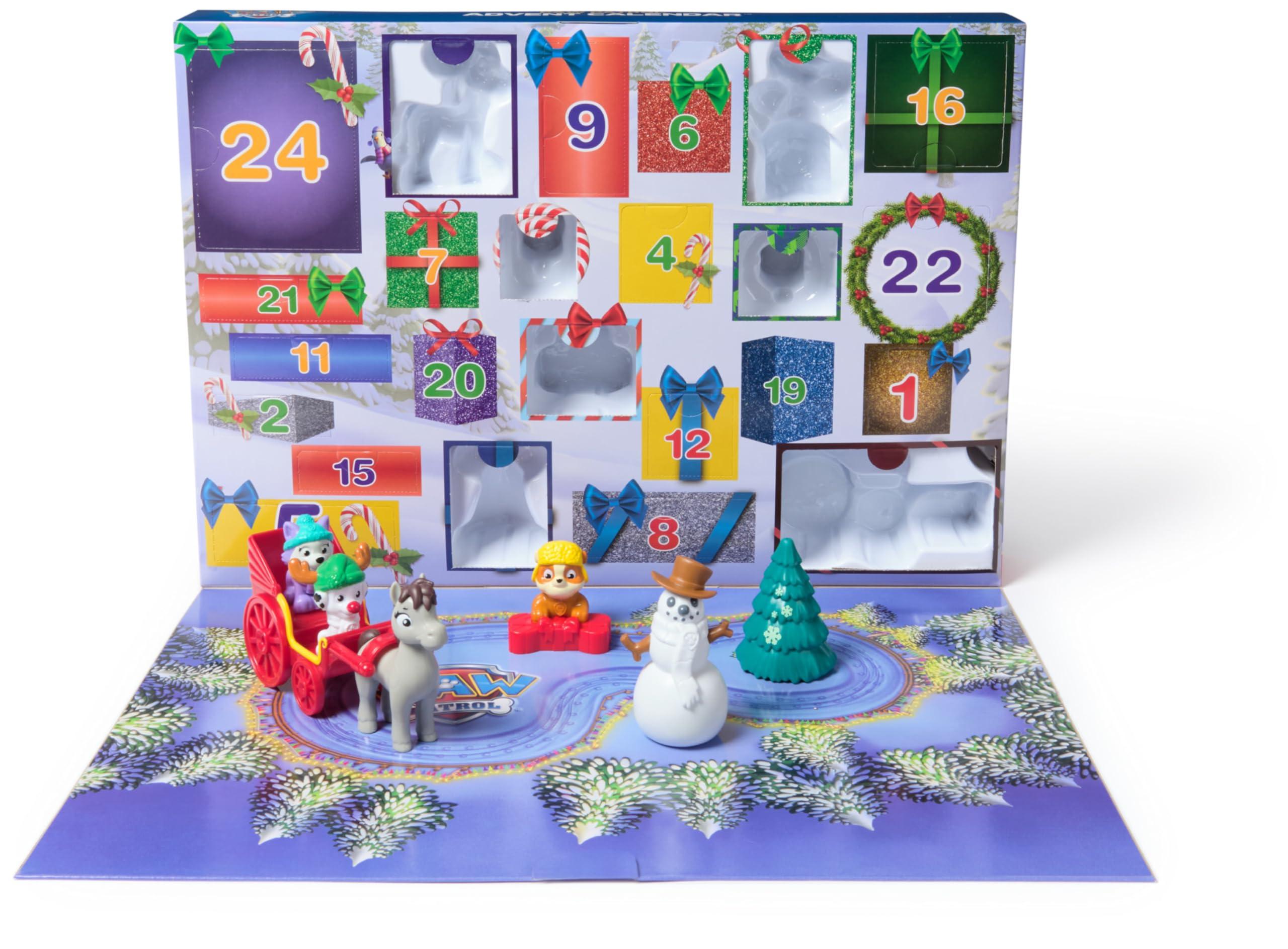 Paw Patrol Paw Patrol: 2024 Advent Calendar with 24 Surprise Toys - Figures, Accessories and Kids Toys for Boys & Girls Ages 3 and up!