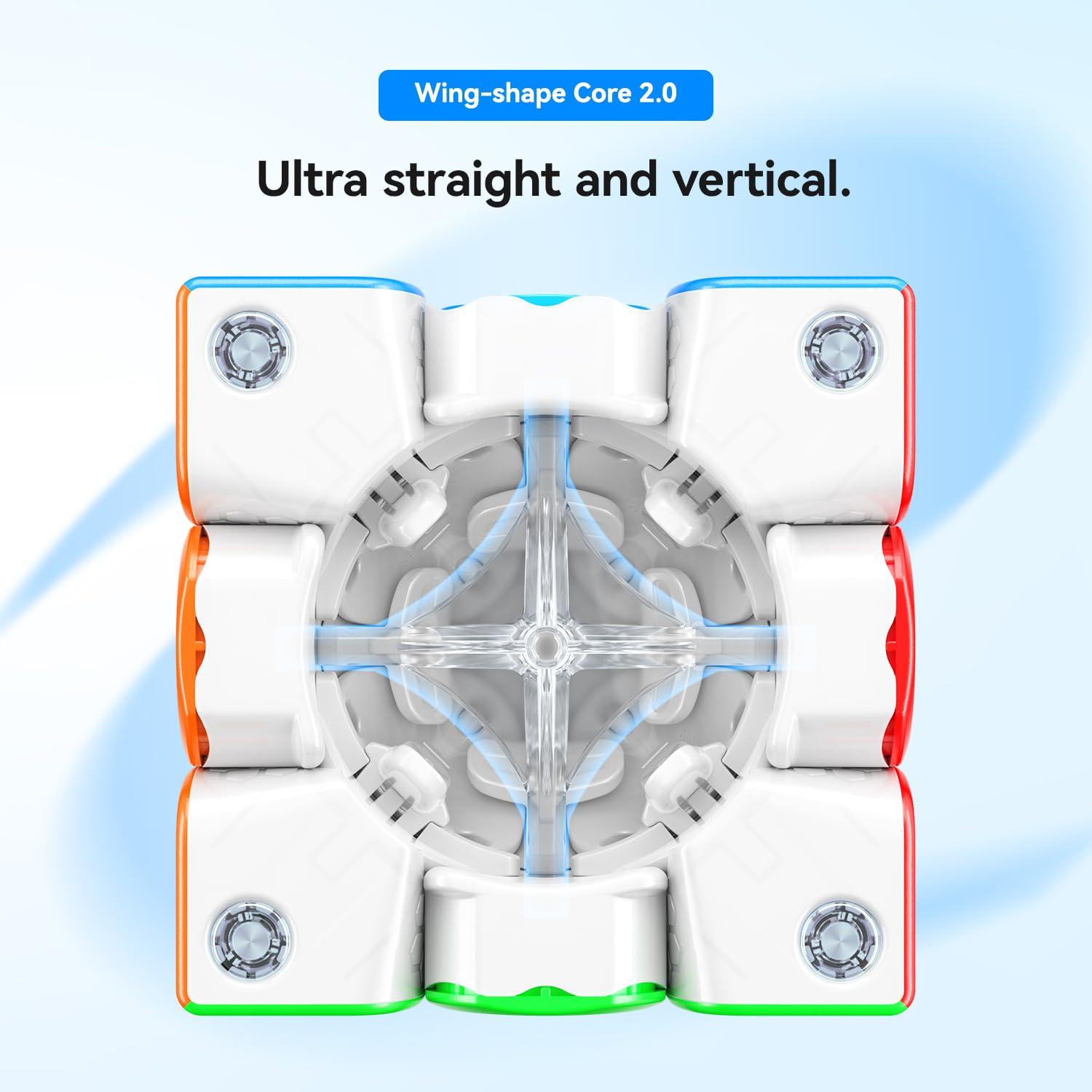 GAN GAN 356 ME, Speed Cube 3x3 Magnetic Puzzle Toy with 48 Magnets GES Pro+ Customized 12 Tension Settings, Ideal for Children Kids Adults, GAN 356 M Upgraded Version, Frosted Coated