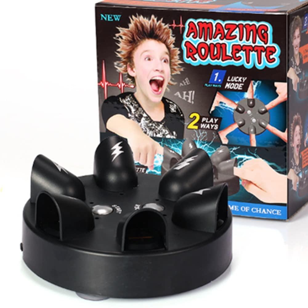 OUKEYI Micro Electric Shocking Lie Detector, Finger Shock Game Shocking Roulette Truth Or Dare Game Party Analyzer Consoles Gifts,Decompression Funny Toy