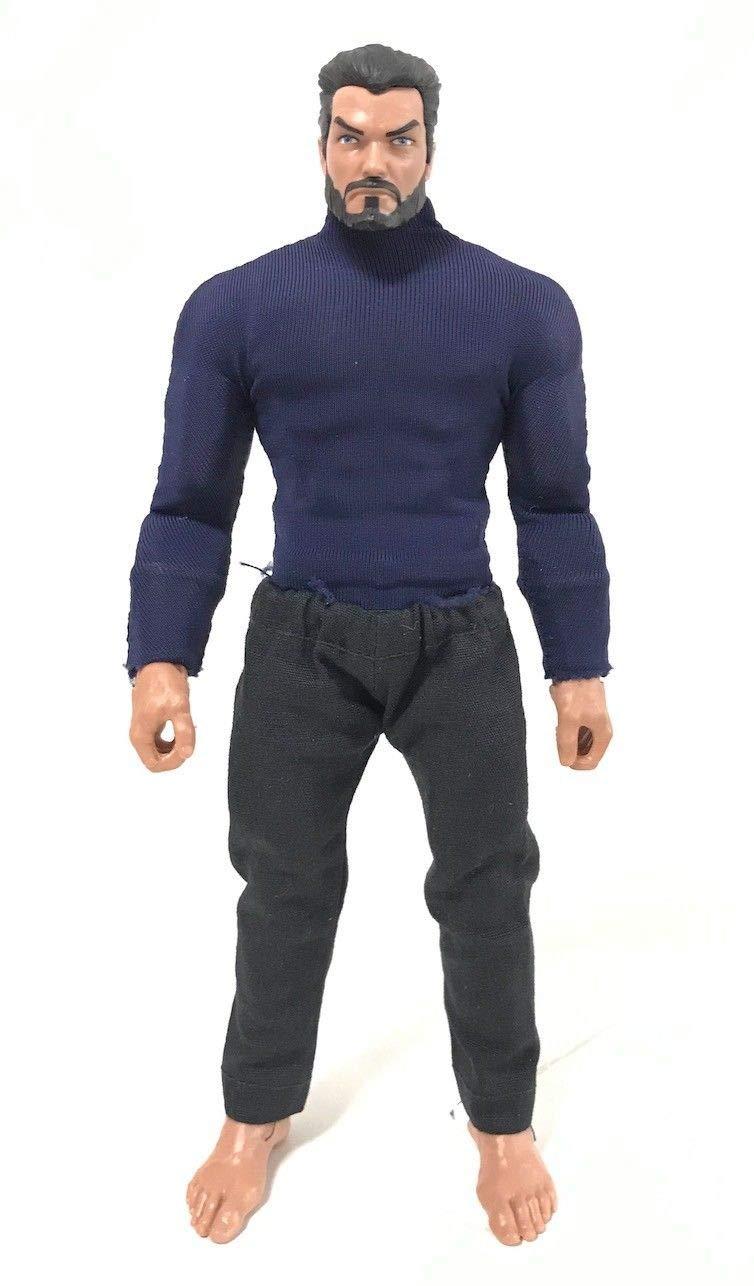 FIGLot FIGLot 1/12 Scale Miniature Custom Handmade Black Khaki Pants for Mezco One:12 Punisher Marvel Legends Figure