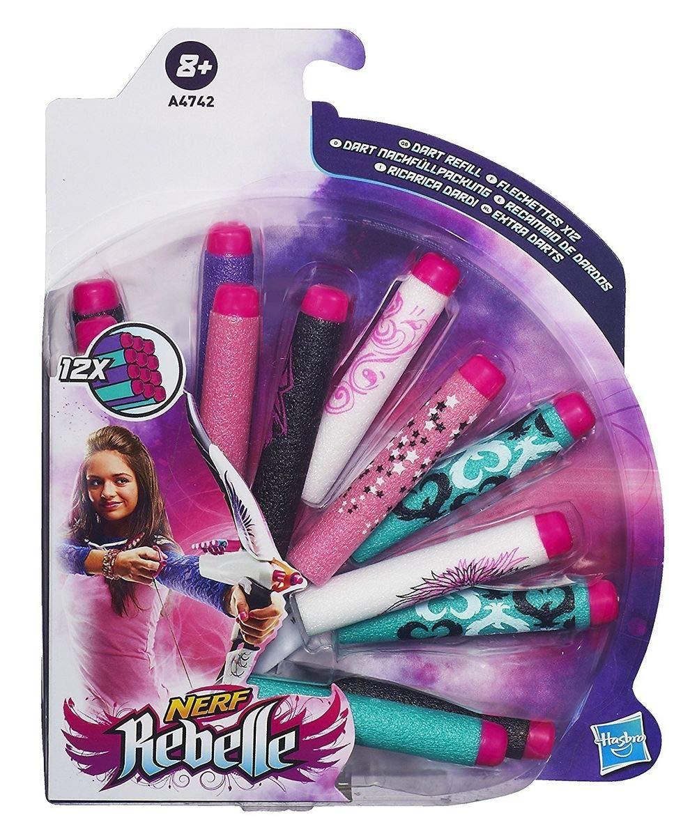 Hasbro Hasbro Nerf Rebelle Toy - 12 Foam Dart Pack- Blaster Refill - Secrets and Spies