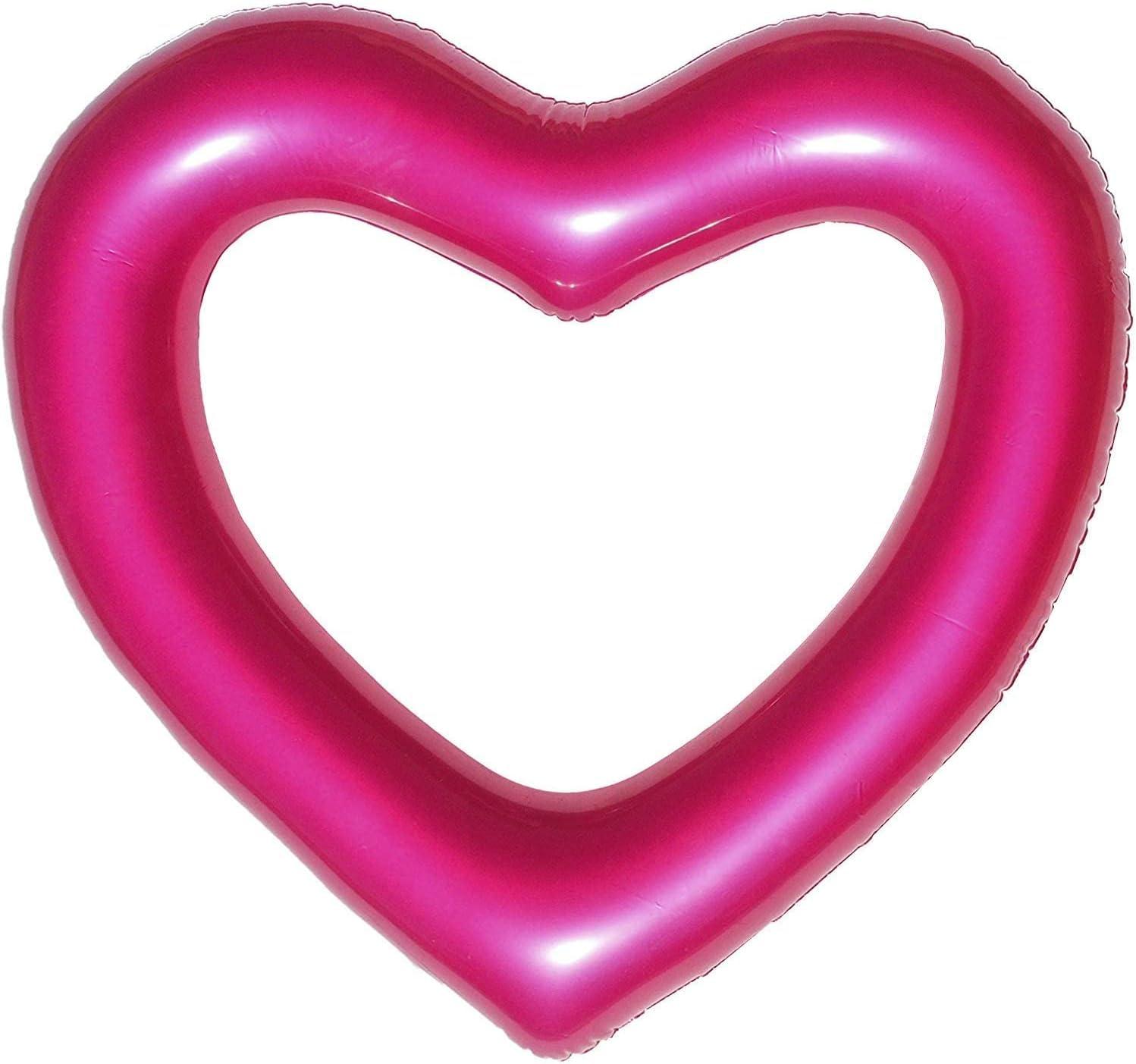 LTELI The Original Heart Pool Floats for Adults by LOTELI Thicker & Stronger Large Inflatable Pool Floats for Parties Bachelorette Wedding Float River Lake Beach Raft - Durable & Easy to Inflate