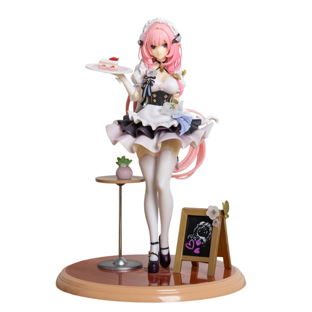 RZAHUAHU RZAHUAHU H-I 3rd Elysia Figure Maid\'s Outfit 1/7 PVC Anime Figurines 9.4\" Action Play Model