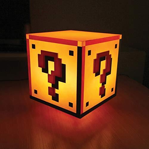 Paladone Paladone Super Mario Brothers Question Block Lamp, Light Up Figure