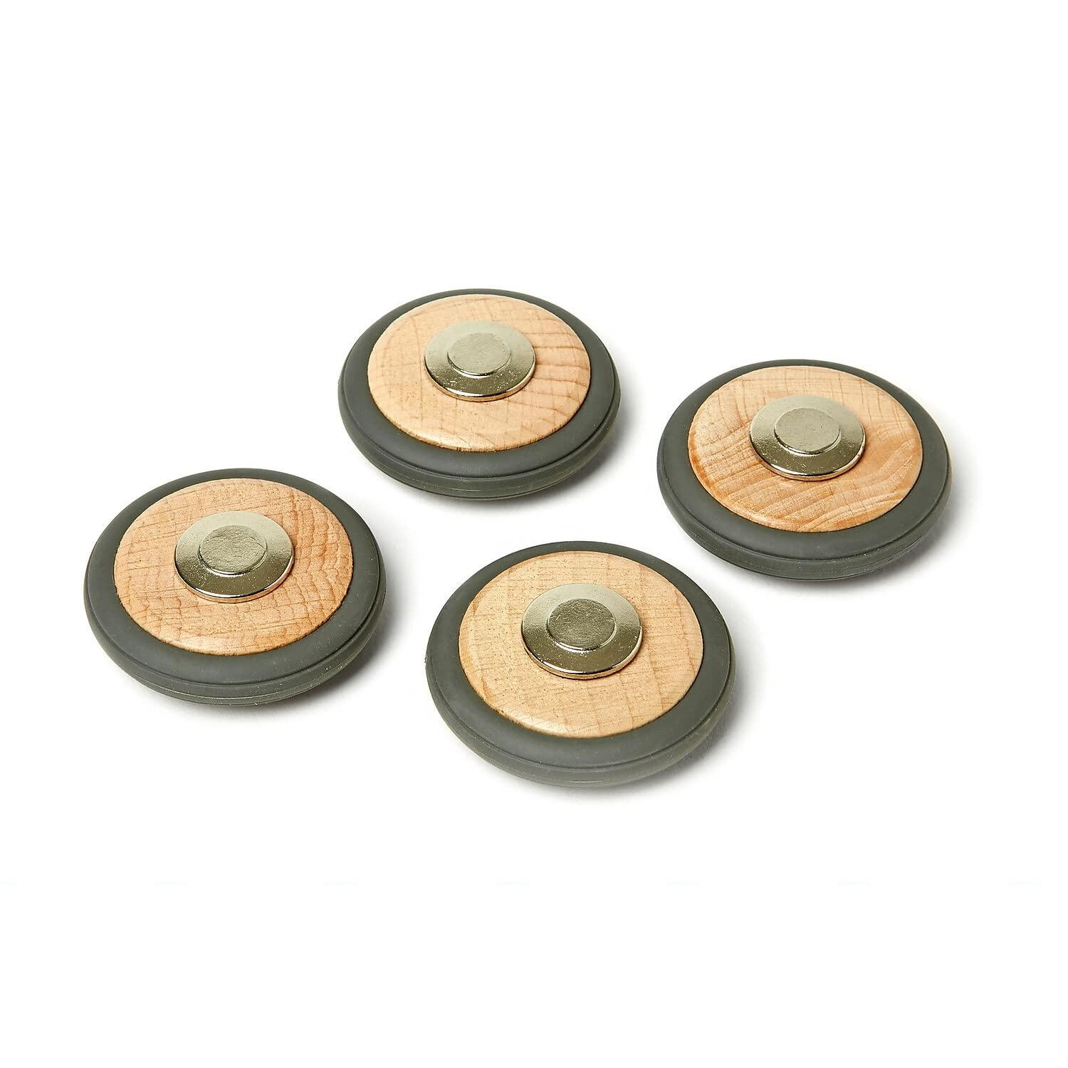 Tegu 4 Pack Tegu Magnetic Wooden Wheels
