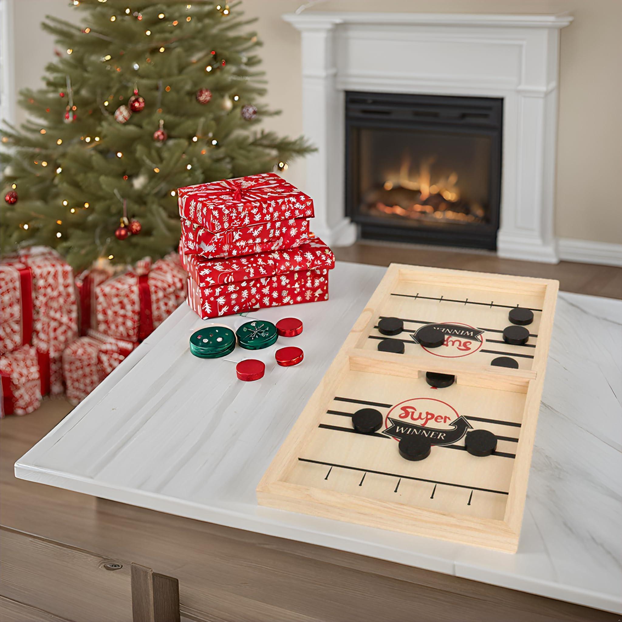 SIMPLENICE SIMPLENICE Fast Sling Puck Game,Sling Puck Game,Slingpuck Games Toy,Paced Winner Board Games Toys for Kids & Adults Medium Size