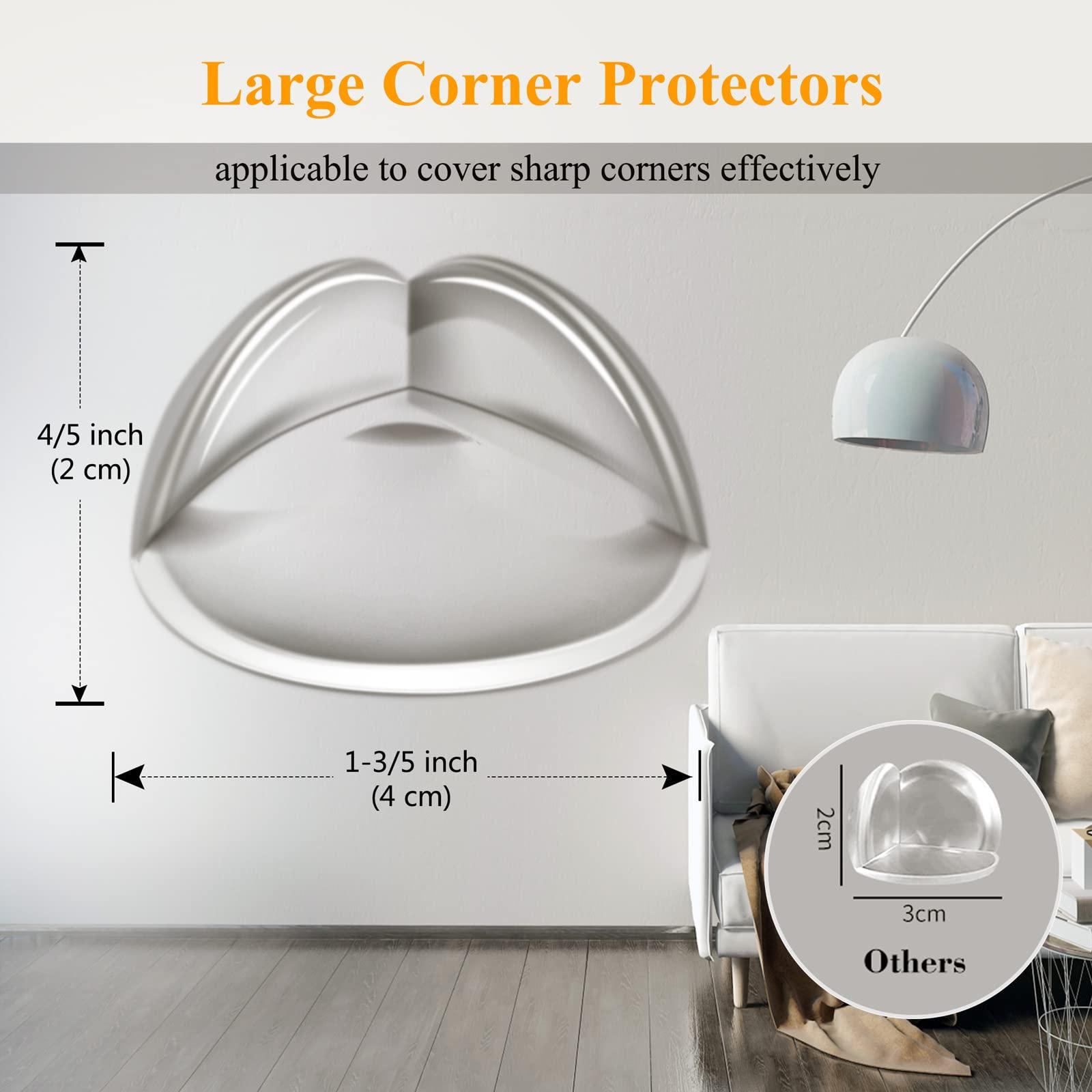 Gudui 32 Pack Corner Guards Clear Corner Protectors Baby Proof Corner Guards Stop Child Head Injuries Tables, Furniture & Sharp Corners Baby Proofing