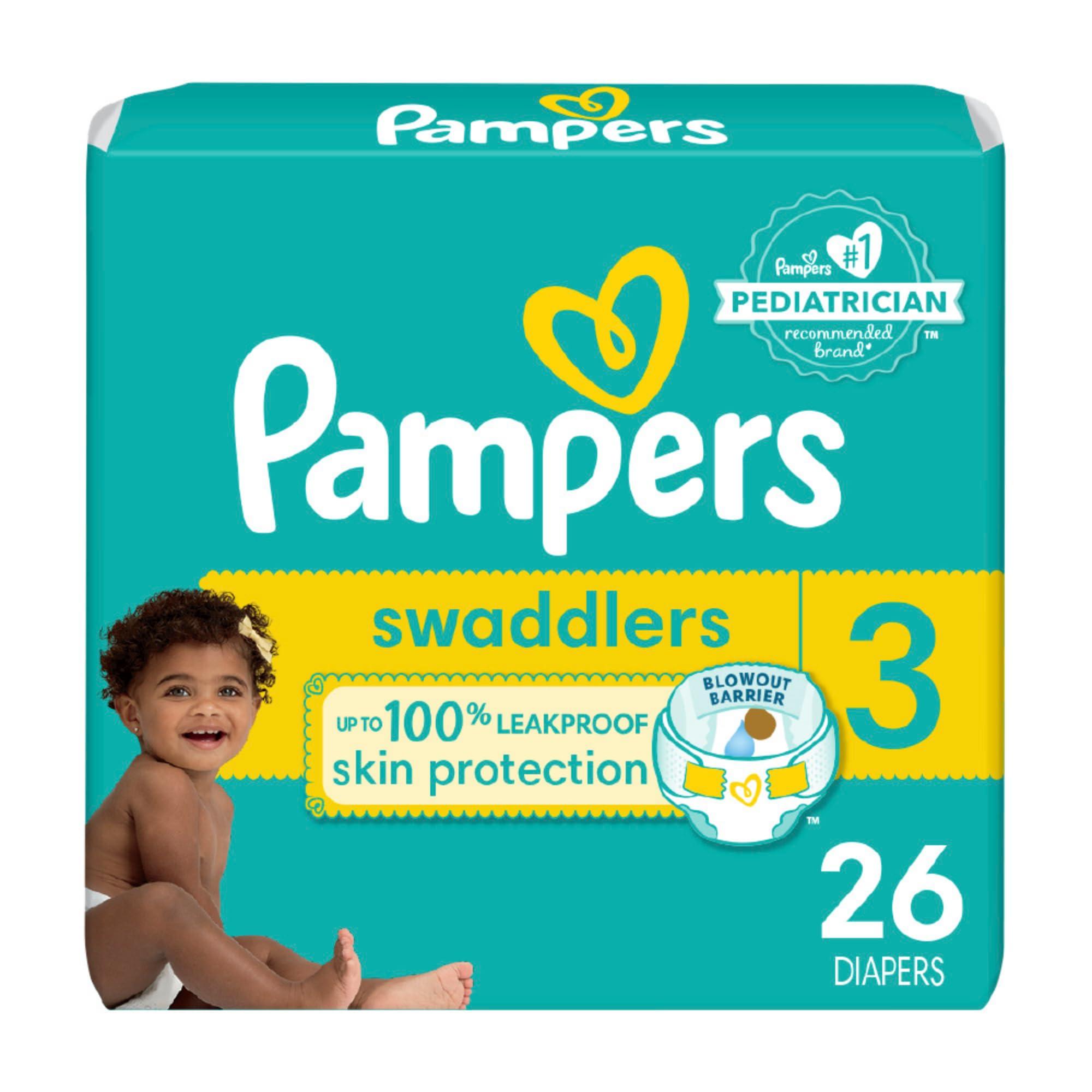 Pampers Pampers Baby Diapers - Swaddlers - Size 3, 26 Count, Ultra Absorbent Disposable Infant Diaper