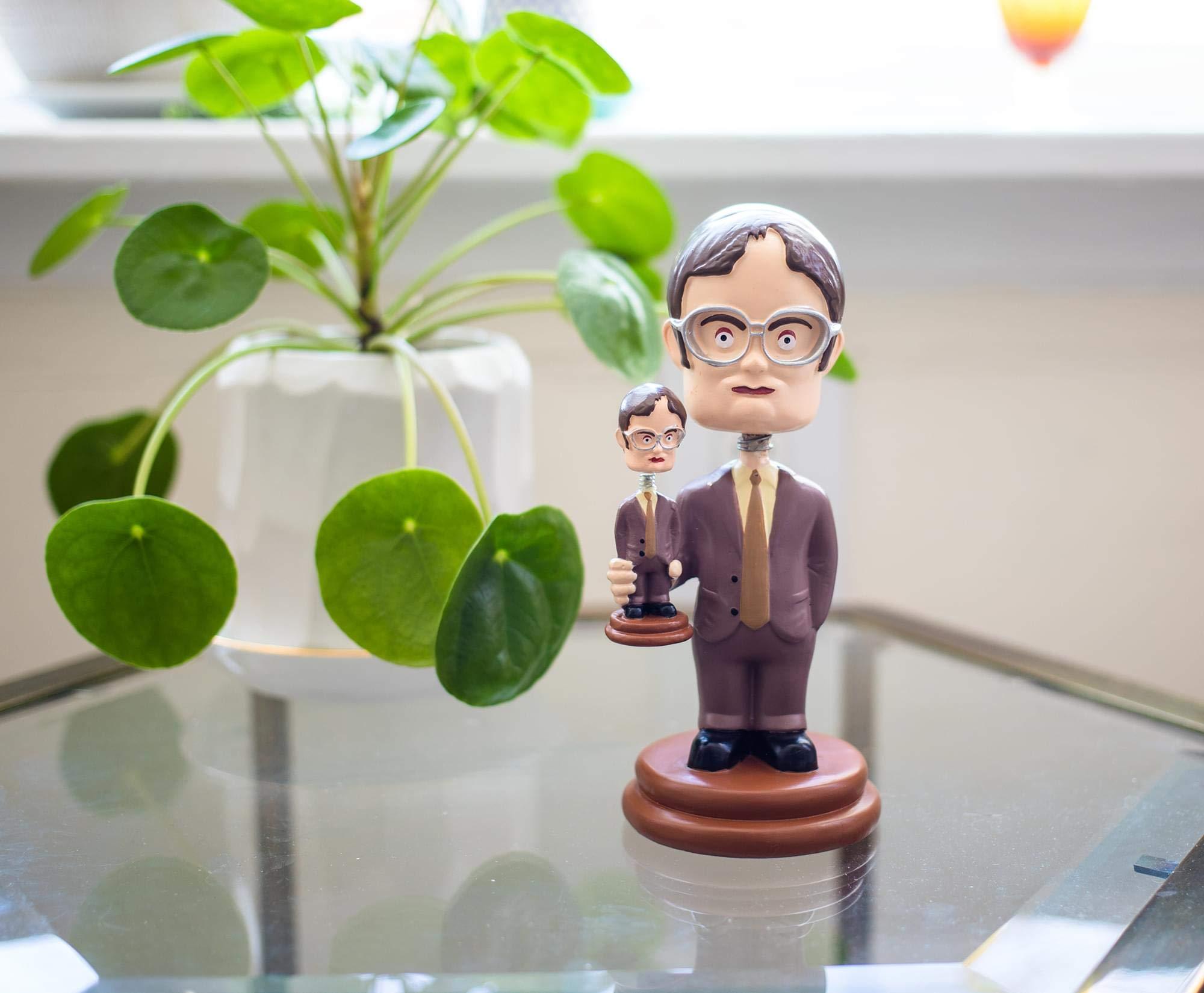 Surreal Entertainment Surreal Entertainment The Office Double Dwight Resin Bobblehead | Collectible Action Figure Statue, Desk Toy Accessories | Novelty Gifts for Home Office Decor | 5 Inches Tall
