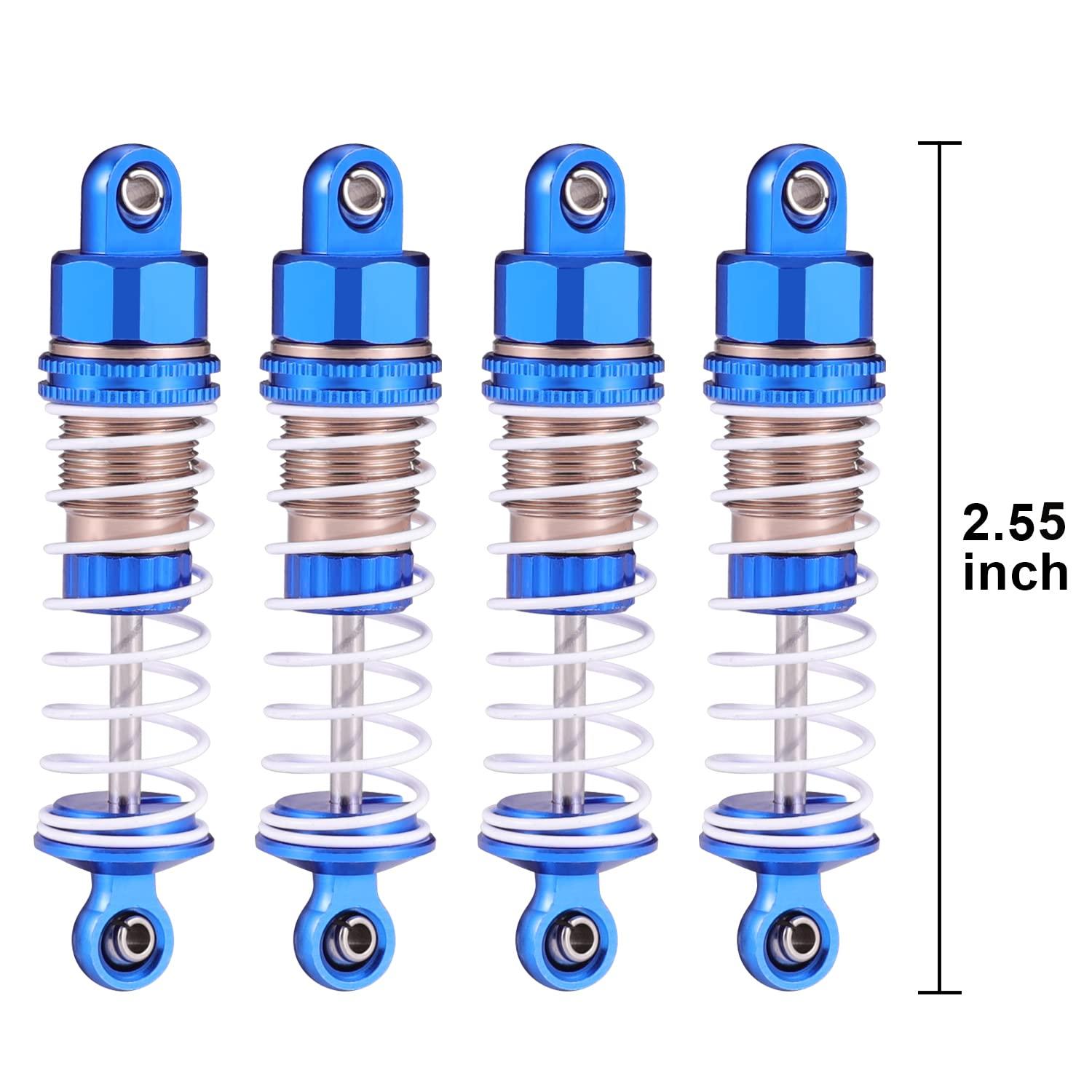 HAIBOXING HAIBOXING 1/18 Full Aluminum Oil Filled Shocks 4pcs, All Metal Absorber Damper RC Upgrad Parts for HBX 18858 18868 18859E 18859A(18HOP1)