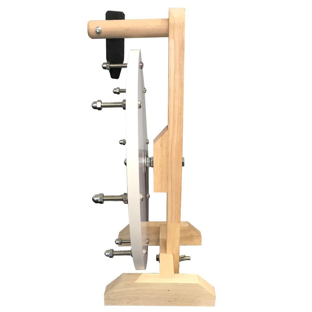 WoodWell WoodWell 12 Inch Tabletop Spinning Prize Wheel w/Wood Stand | Dry Erase | 8 Customizable Slots | Casino Games | Family Night | Classrooms | with Markers and Eraser