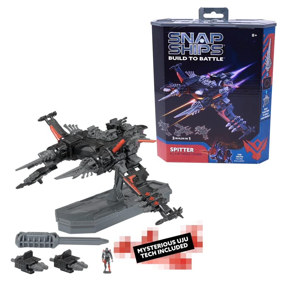 SNAP SHIPS Snap Ships Komplex Spitter K.L.A.W Missile Cruiser - Build to Battle - 3 Different Builds - Ages 8+