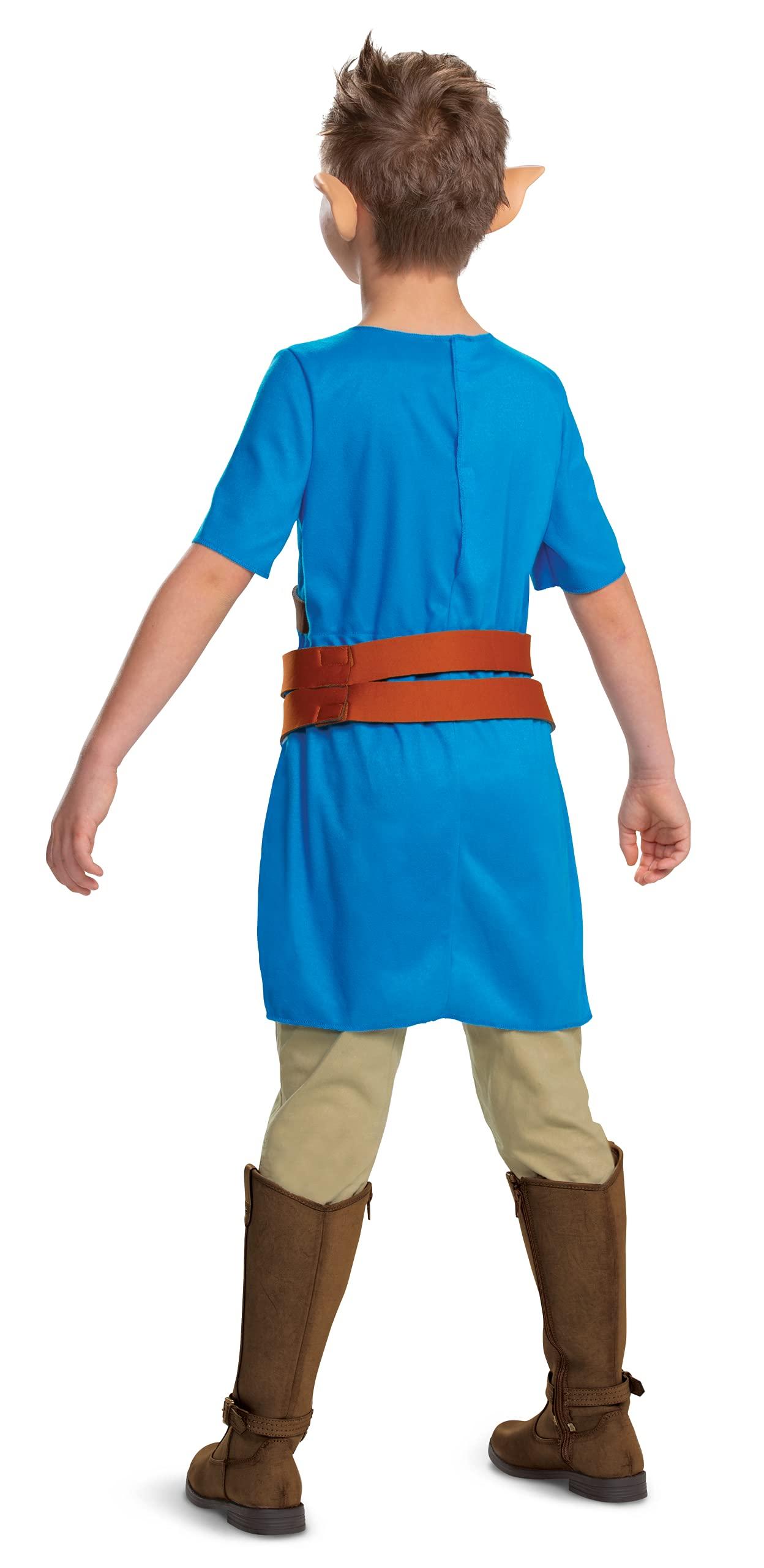 Disguise Link Costume for Kids, Official Zelda Breath of The Wild Costume, Classic Child Size Large (10-12) Multicolored