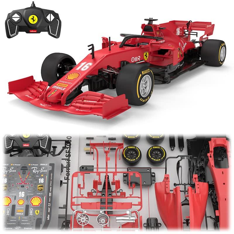 RASTAR RASTAR RC Car Kits to Build for 1/16 Ferrari F1 Remote Control Car, Build Your Own RC Car Kit, Gift Ideas for 8+, Red
