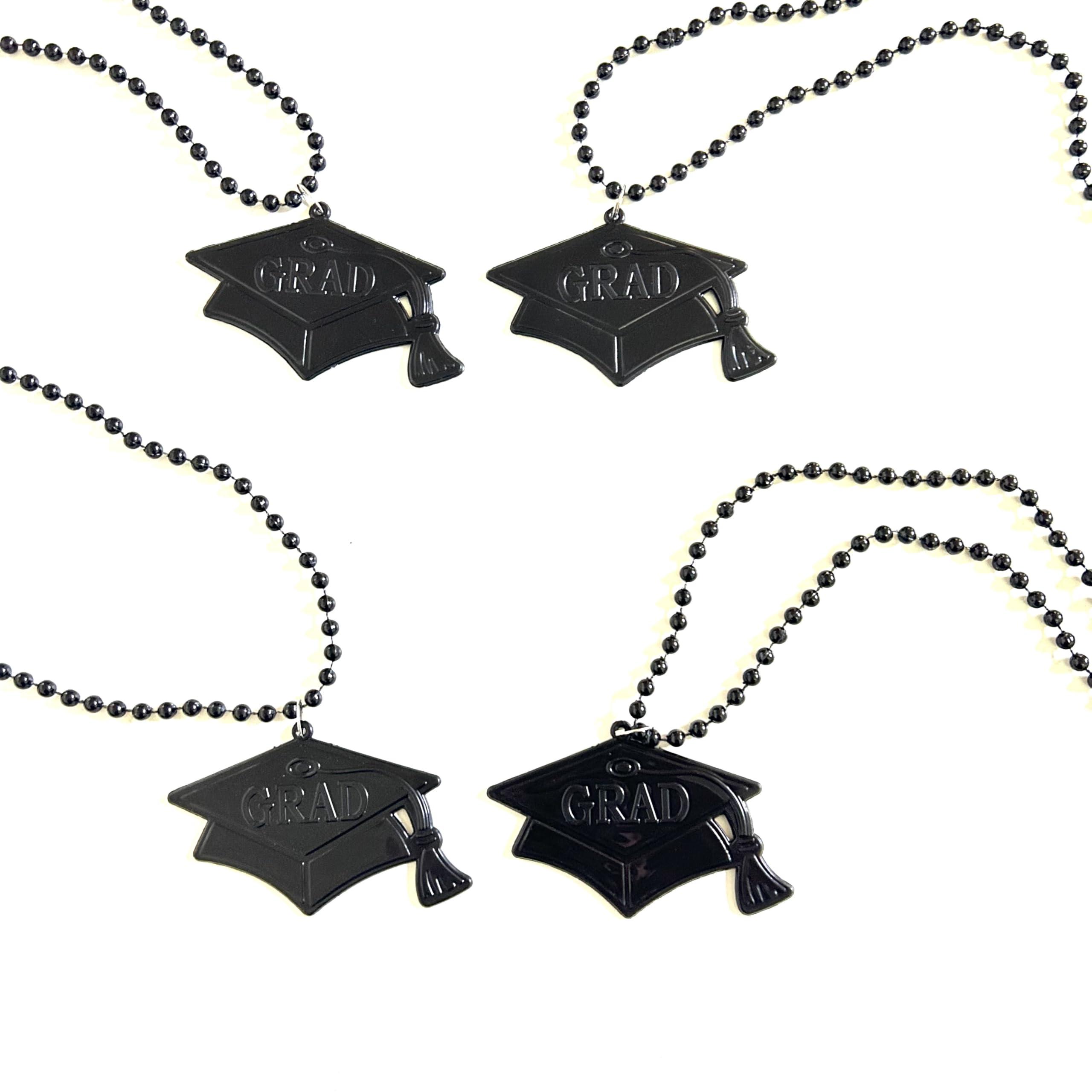 YSPPF YSPPF Graduation Beads Black Graduation cap shape Season Necklaces Supplies Gift12 Pcs