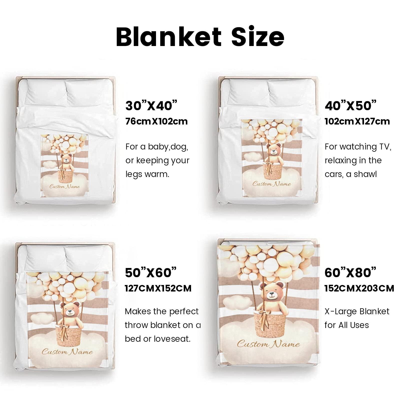 ToysCentral Basics Custom Baby Blankets with Name, Baby Name Blanket, Customized Baby Blankets, Boys,Girls,Best Gift for Baby, Super Soft Plush Fleece, 30"x40"