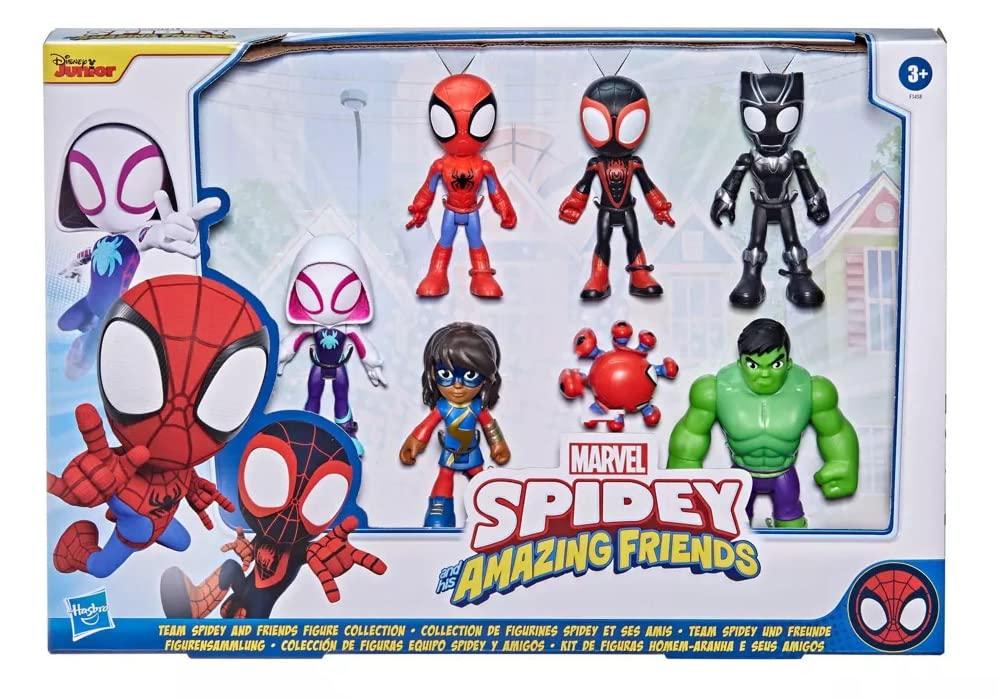 Marvel Marvel Spidey & His Amazing Friends Action Figures Superheroes + Villains (Choose Figure) (Spidey Heroes Pack (7 Figures))