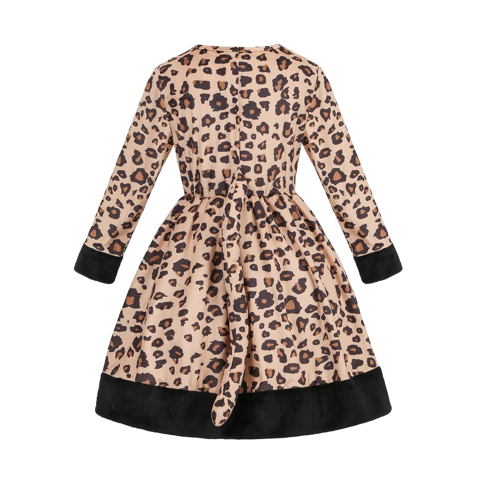 LMYOVE LMYOVE Cheetah Costume Kids, Girls Halloween Costumes for Kids Animal Costume Leopard Outfit for Girls