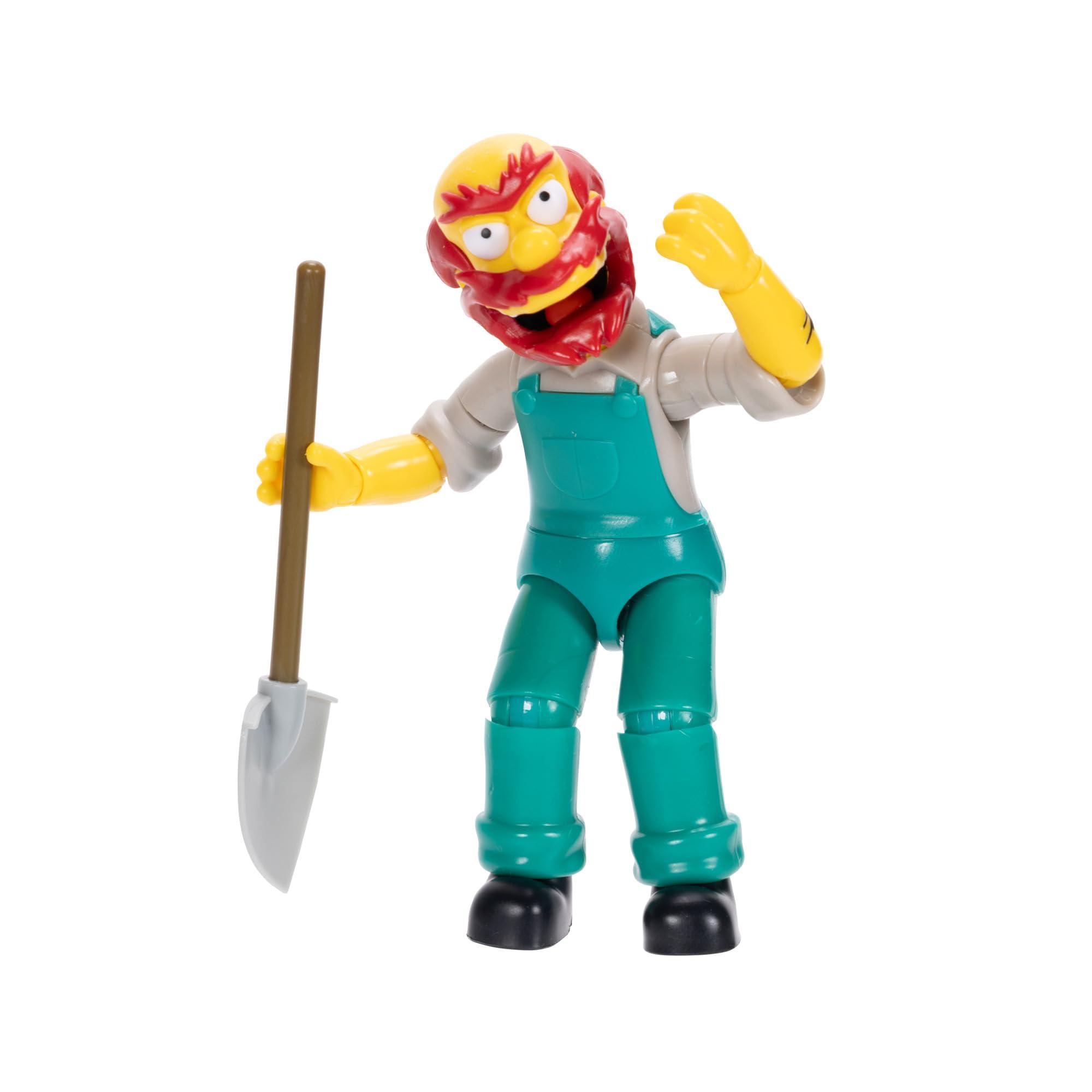 Disney Disney The Simpsons Action Figures 4-Pack 5-Inch Collectible Figures from Jakks Pacific's Wave 1 - Homer, Bart, Groundskeeper Willie, and Otto