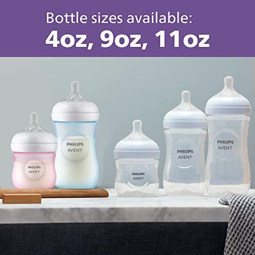 AVENT Philips AVENT Natural Baby Bottle with Natural Response Nipple, Clear, 9oz, 1pk, SCY903/01