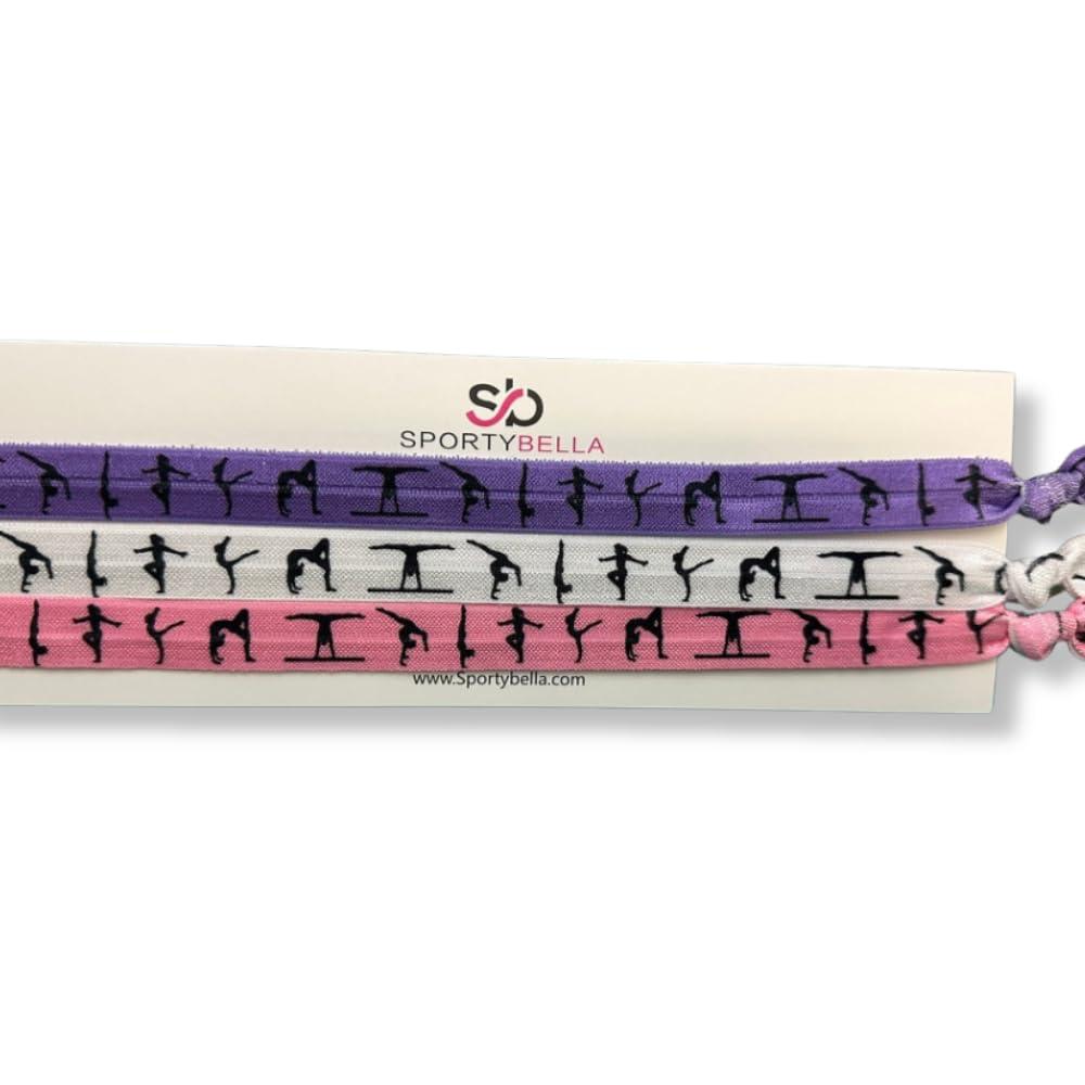Infinity Collection Infinity Collection Gymnastics Headbands- Girls Gymnastics Hair Accessories - Gift for Gymnast, Non Slip Sports Head Bands, Gymnast Dancer Girl Hairbands Party Favors