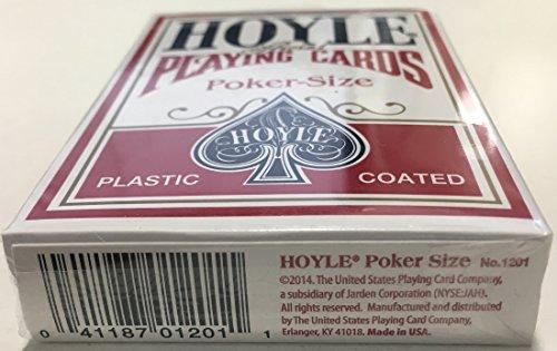 Playing Cards Hoyle Standard Poker Playing Cards Red or Blue 1 Deck