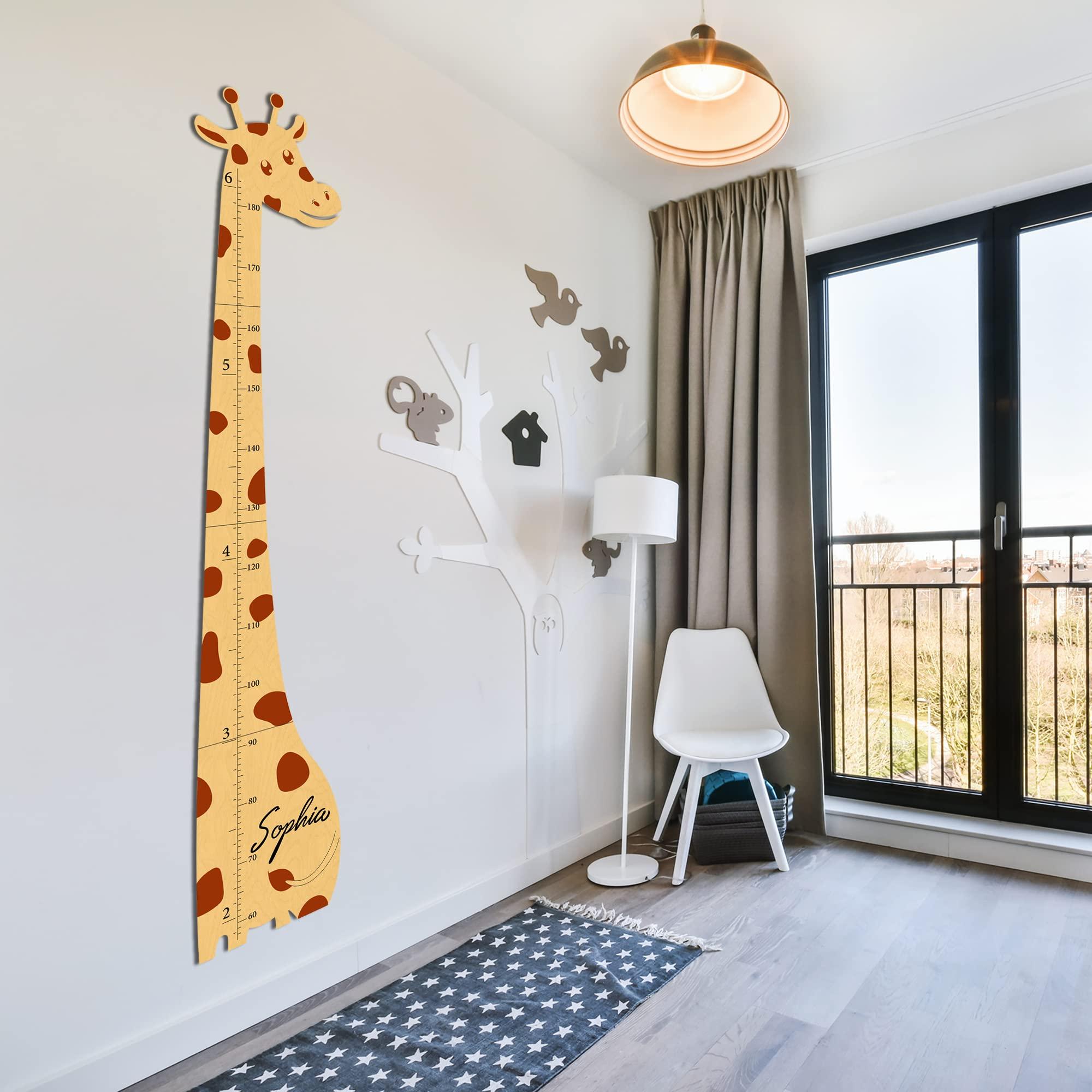 TAINGAVN Custom Growth Chart Boys, Personalized Growth Chart for Baby, Printing Cute Mermaids and Sea Life Measuring for Kids Height, Kids Growth Chart Wall for Boys, Toddler Measuring Chart Wall